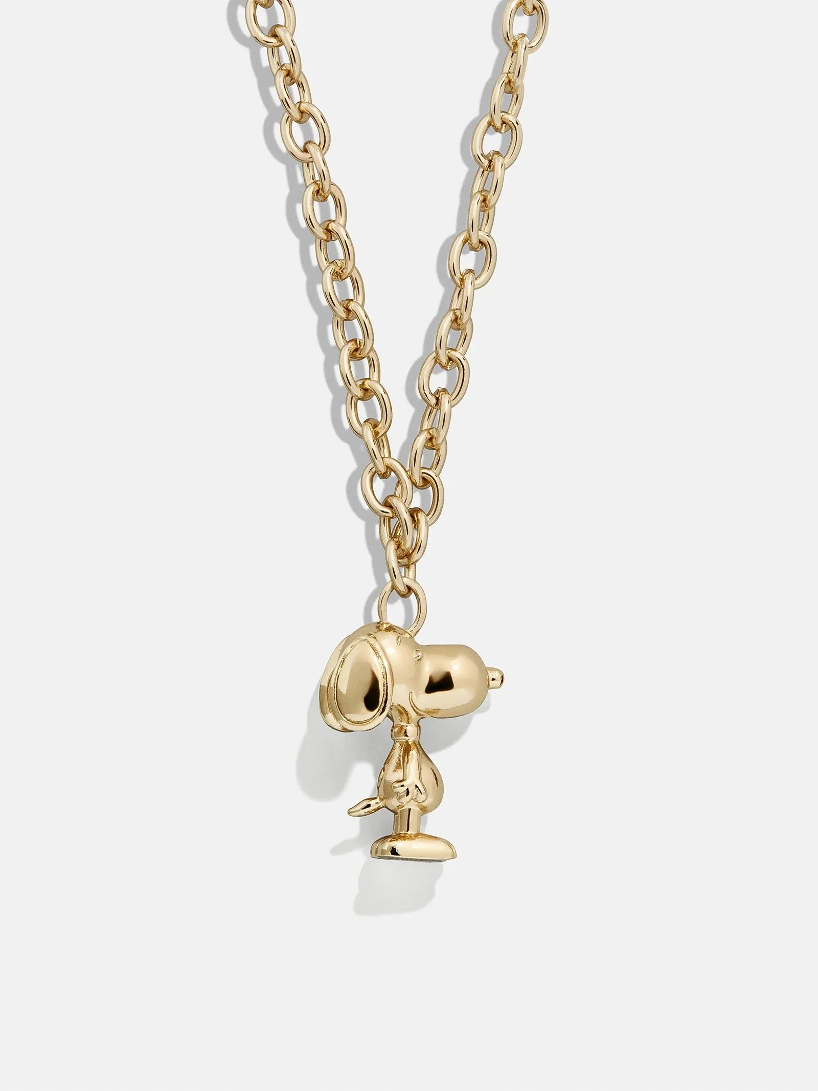 Snoopy Pendant Necklace - Gold