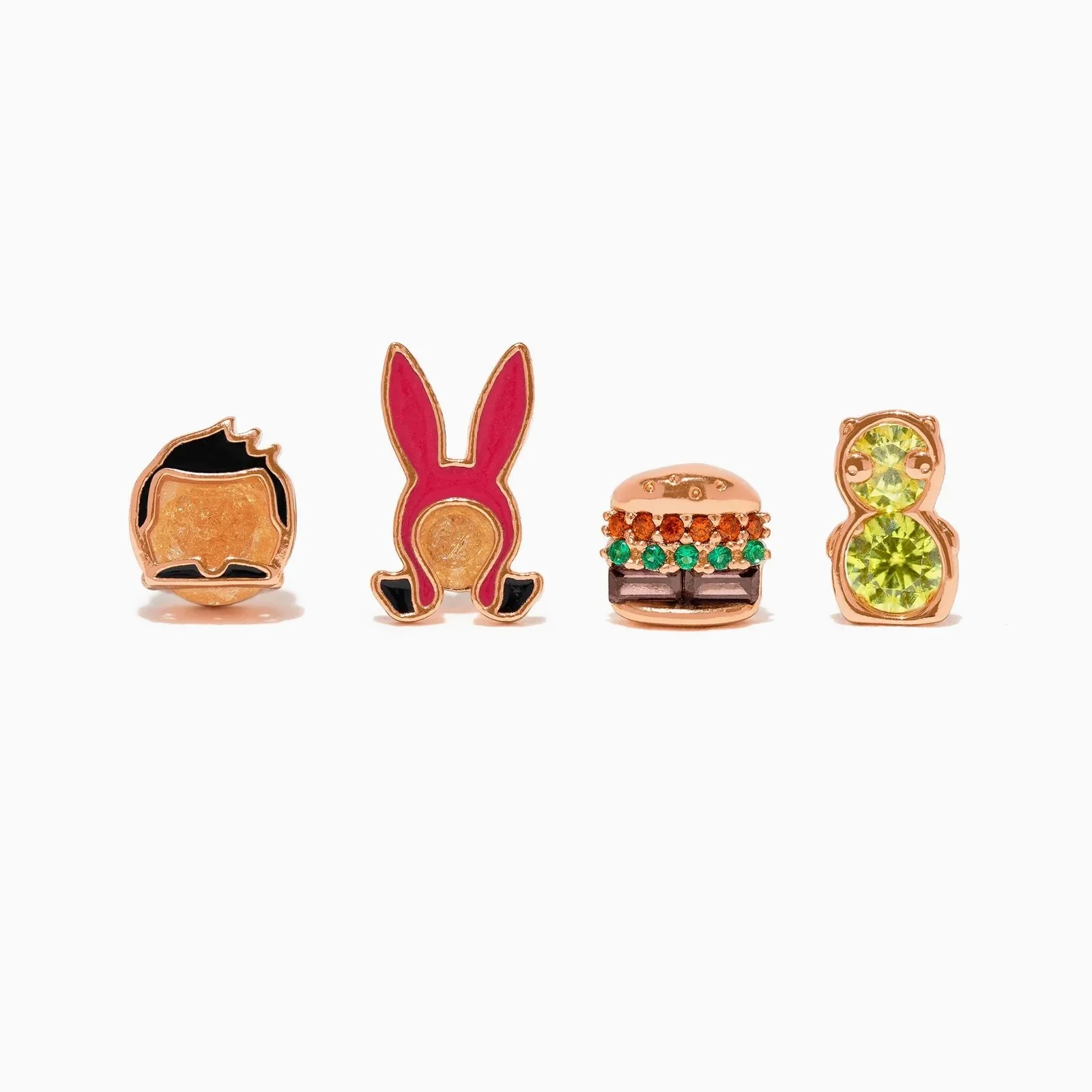 Bob’s Burgers Grill Master Stud Set - Rose Gold