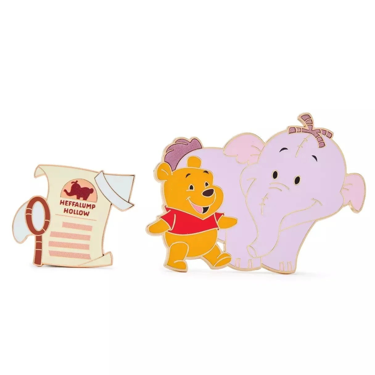 Pooh and Lumpy Pin Set