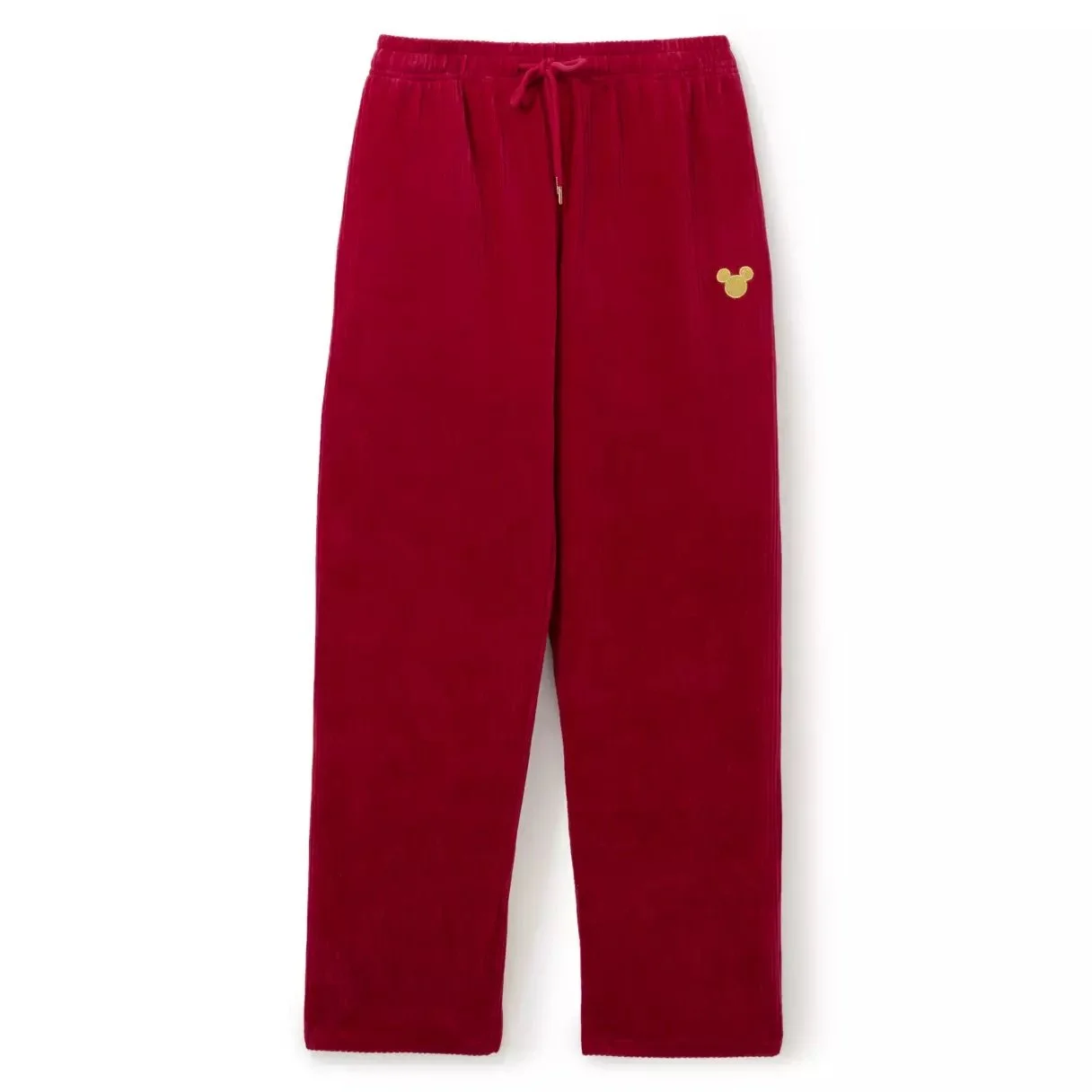 Mickey Icon Red Corduroy Pants