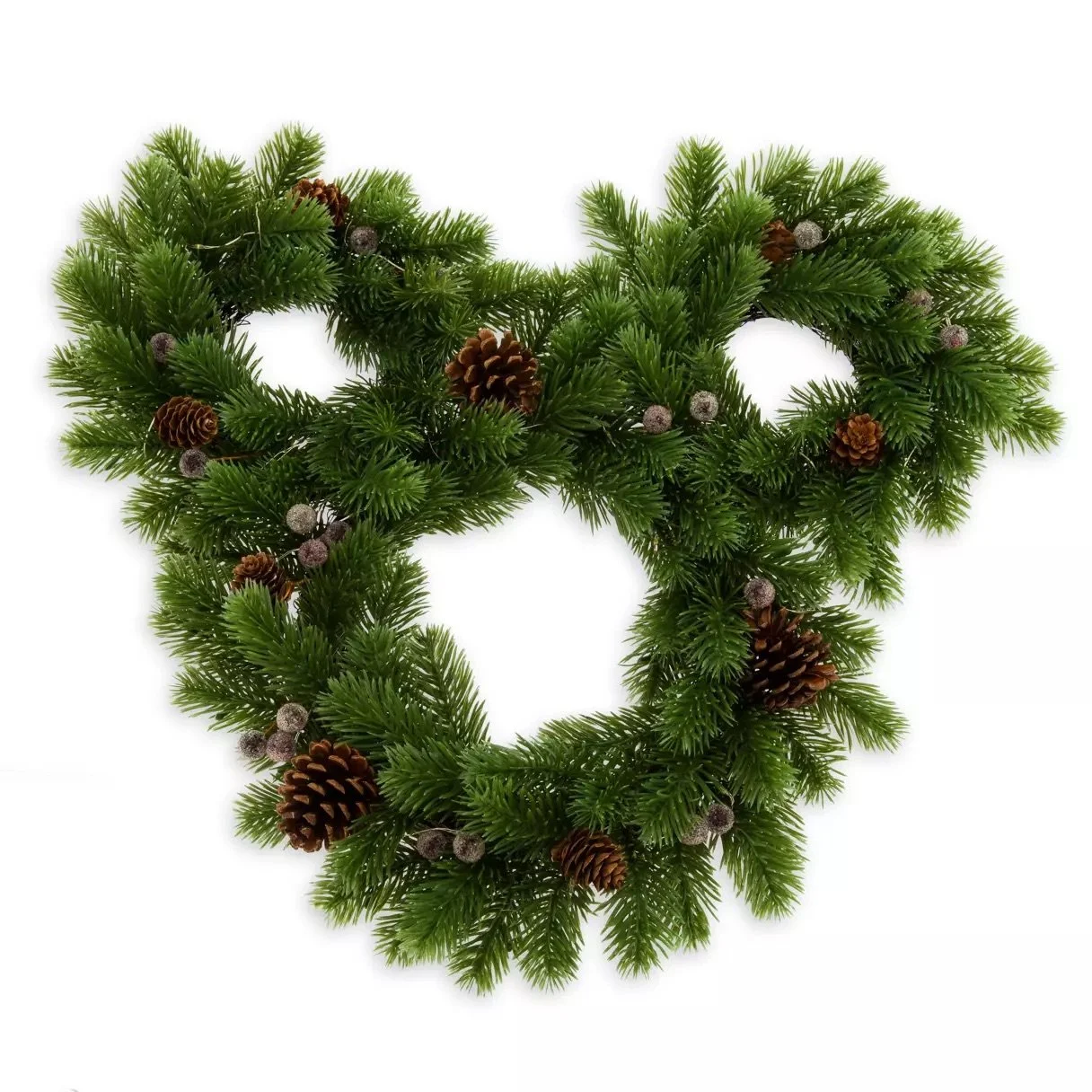 Mickey Icon Light-Up Holiday Wreath