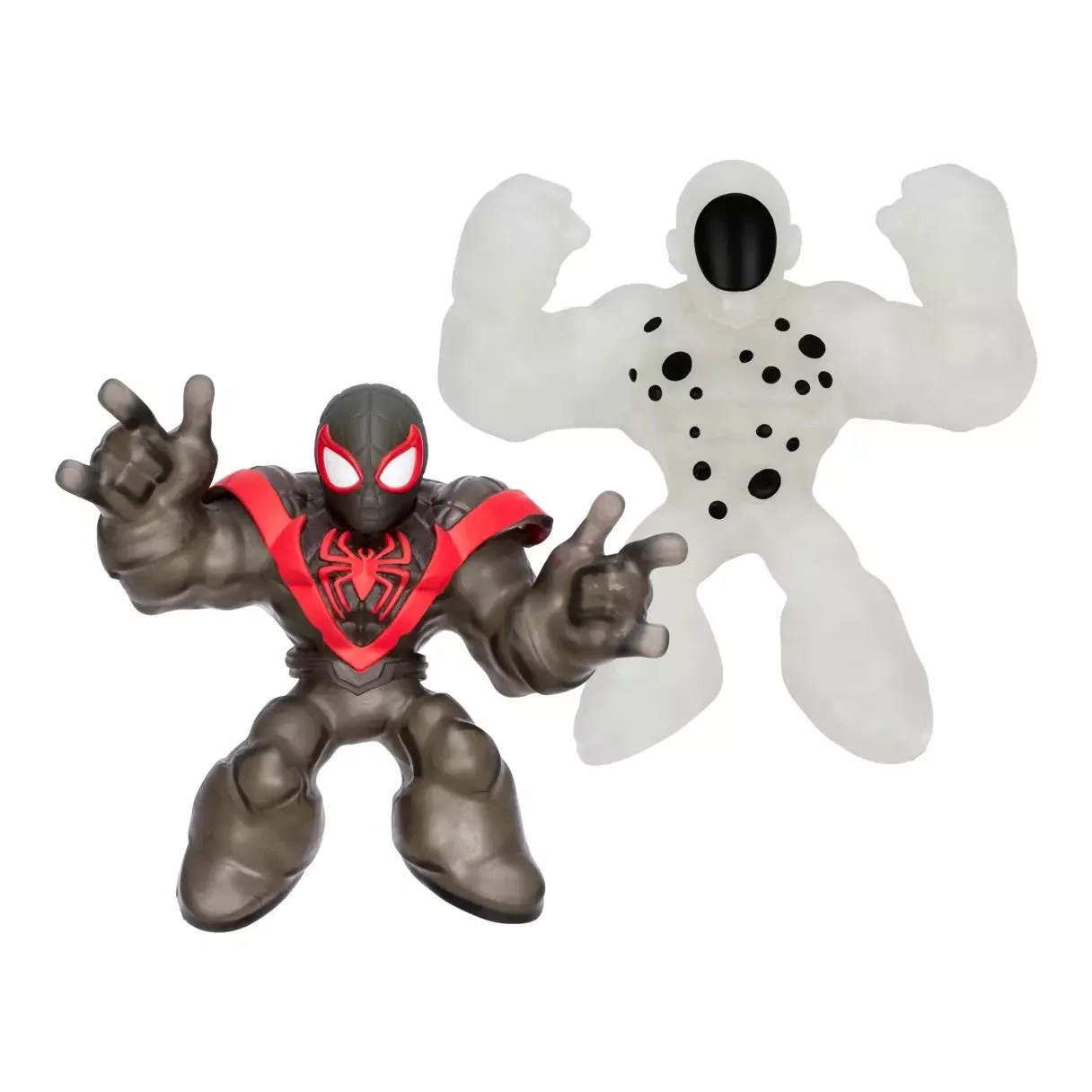 Miles Morales vs. The Spot Heroes of Goo Jit Zu GITD Figure Set