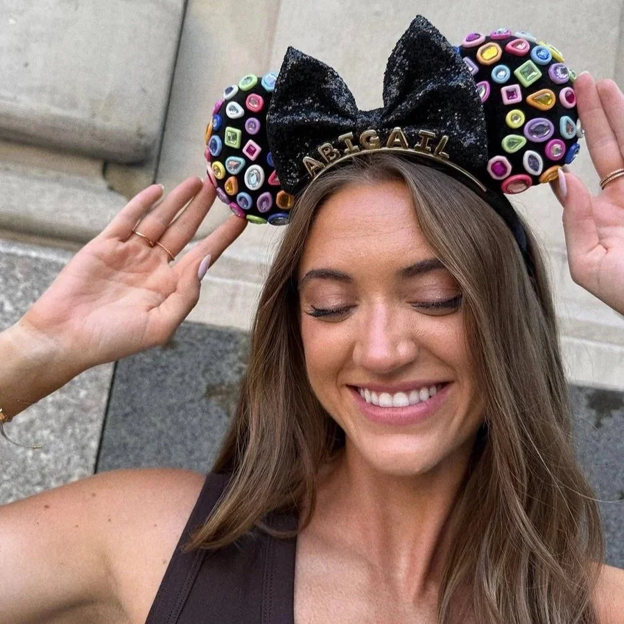 Disney BaubleBar Minnie Mouse Bedazzled Custom Ear Headband