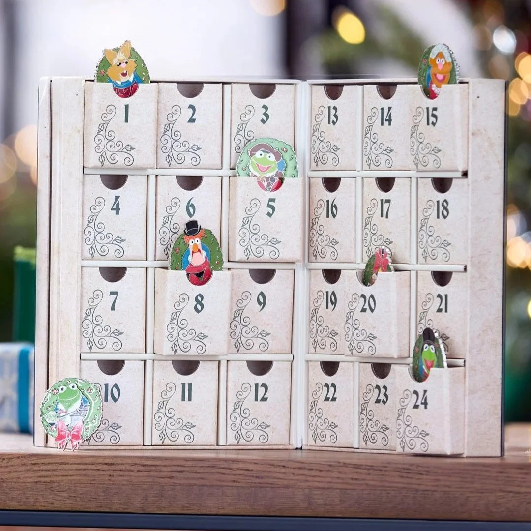 New The Muppet Christmas Carol 24 Day Advent Calendar Mystery Pin Set on Disney Store – Holiday Merchandise 2025
