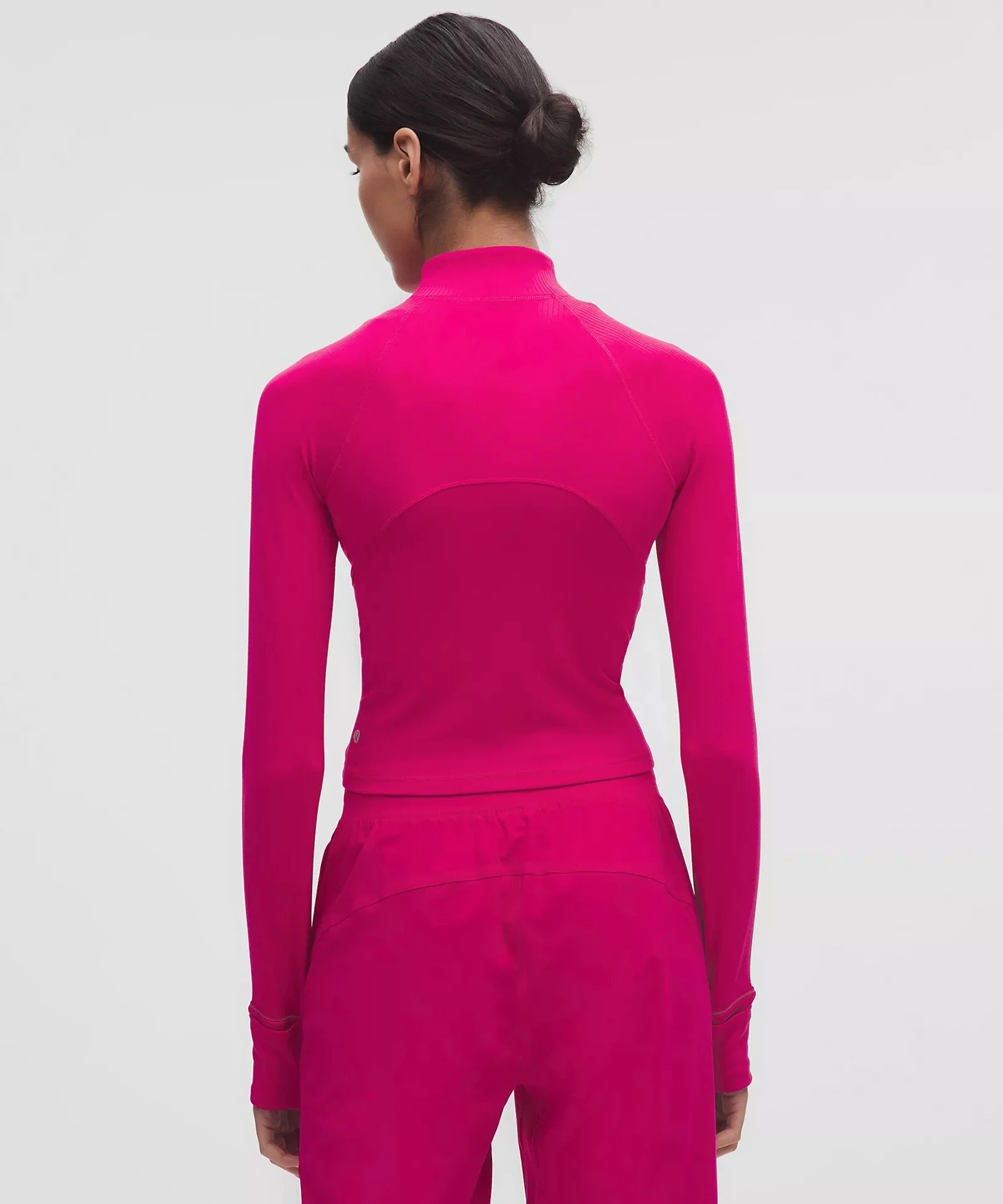 It's Rulu Ribbed Cropped Half Zip
