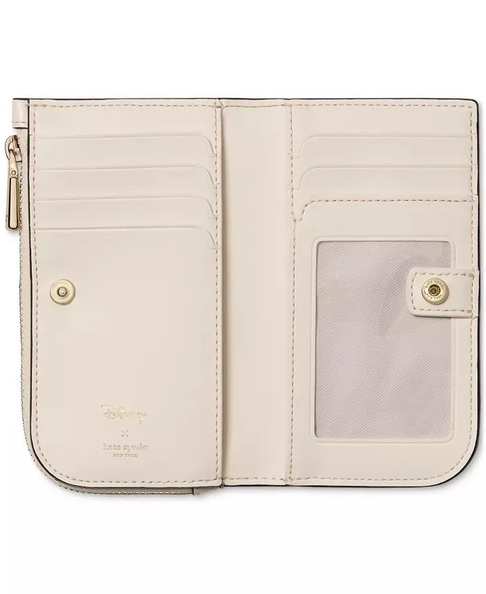 Minnie Mouse Zip-Top Leather Wallet
