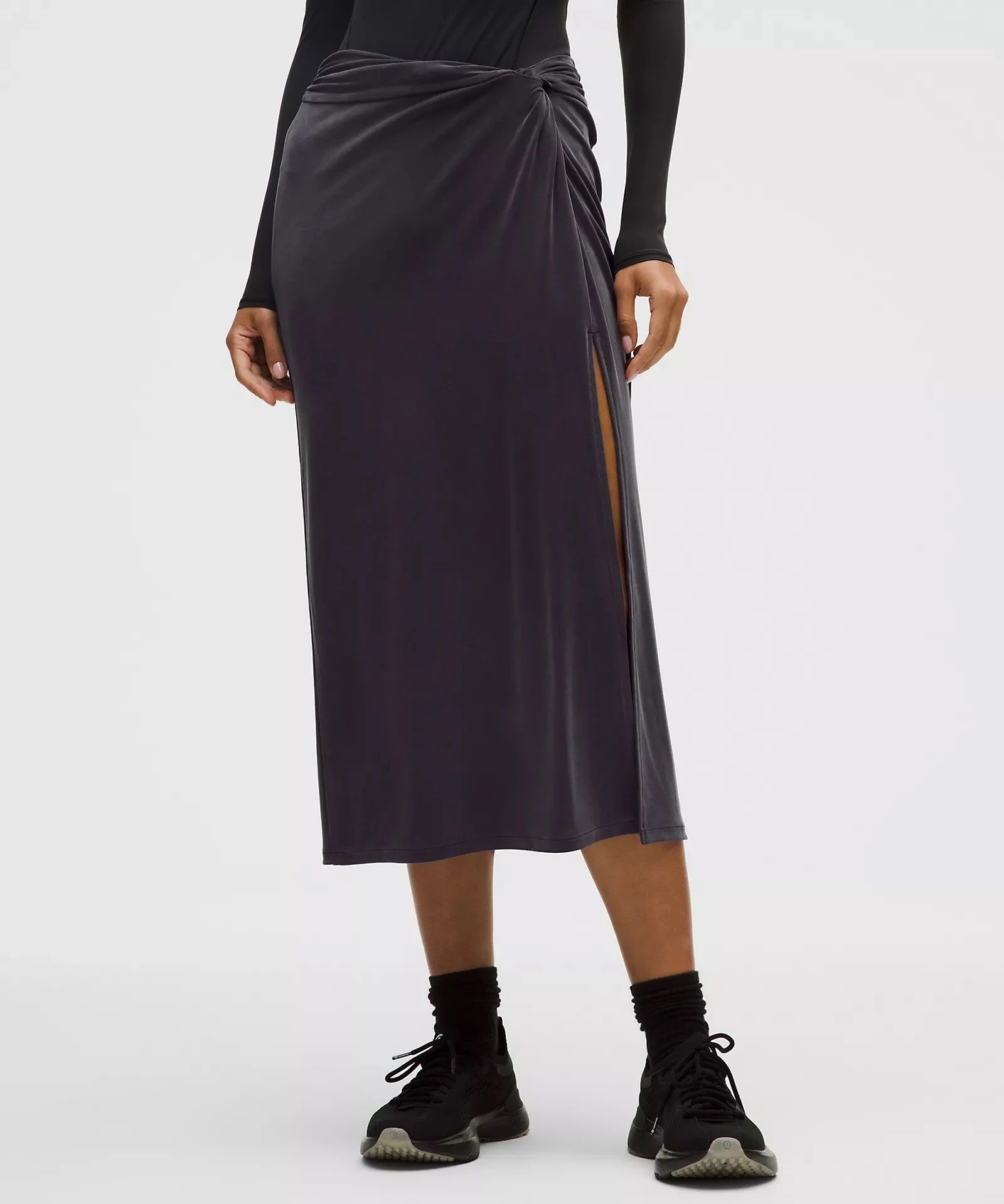 Drapey Softstreme Midi Skirt