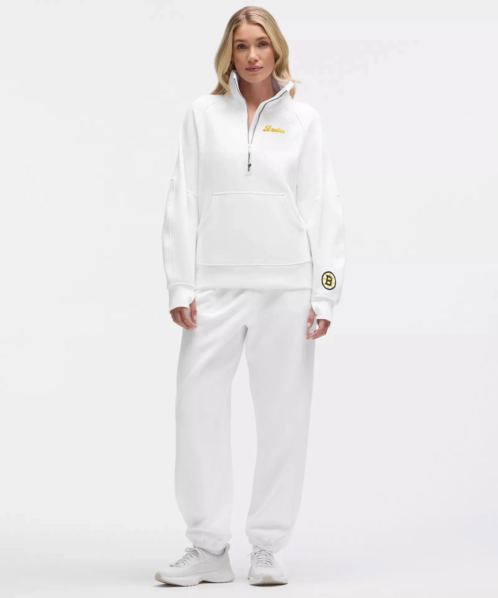 Boston Bruins Scuba Oversized Funnel-Neck Half Zip Long