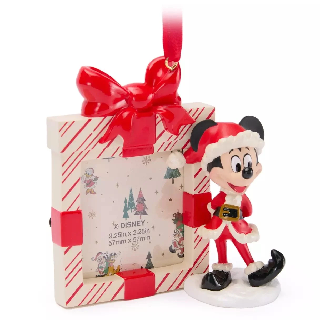 Santa Mickey Photo Frame Holiday Ornament