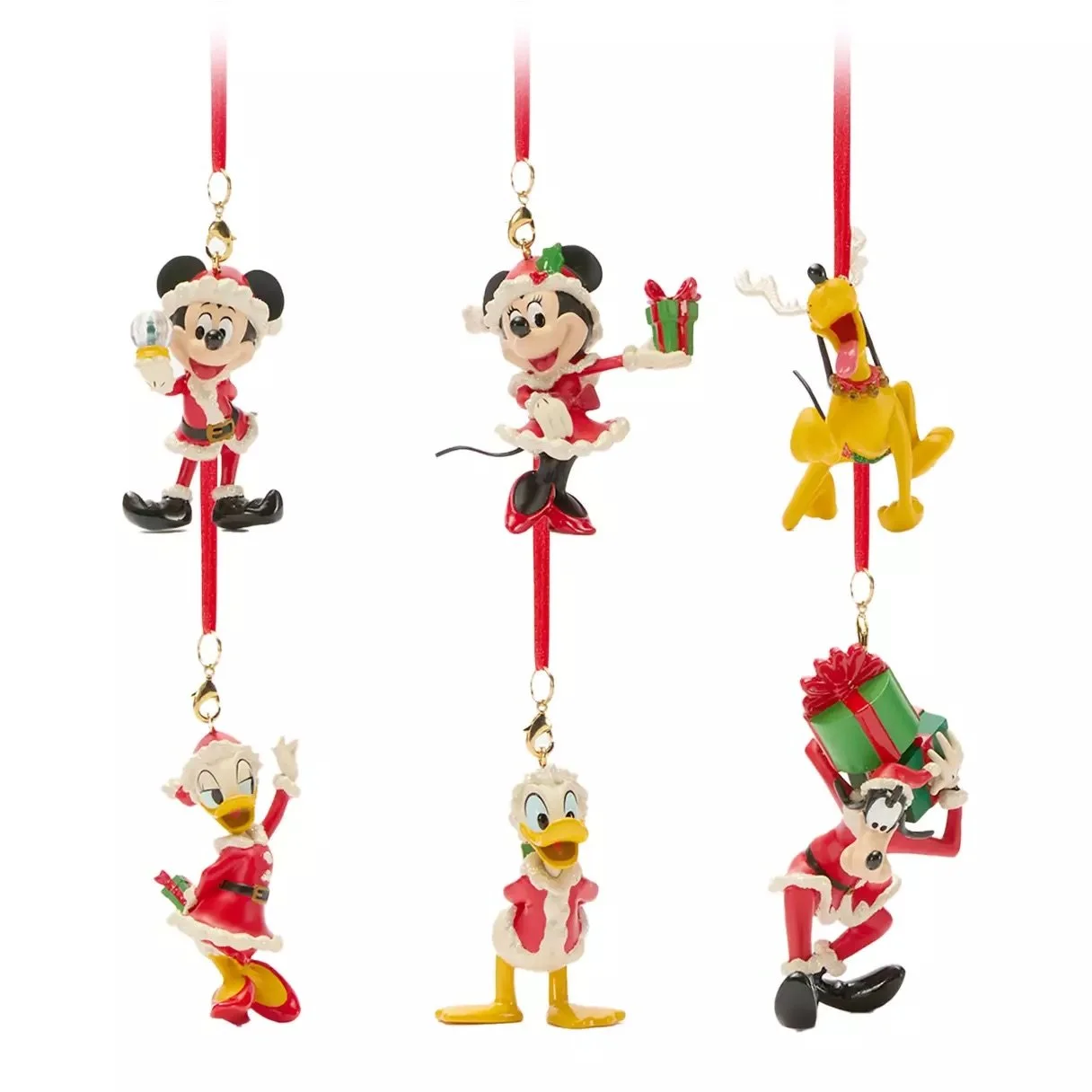 Santa Mickey &amp; Friends Holiday Ornament Set