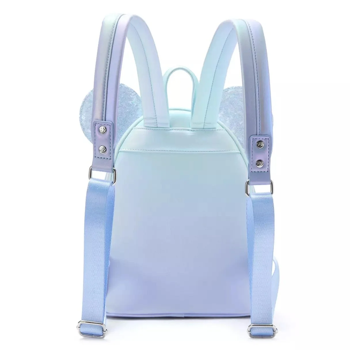 Minnie Sequined Winter Blue Loungefly Mini Backpack
