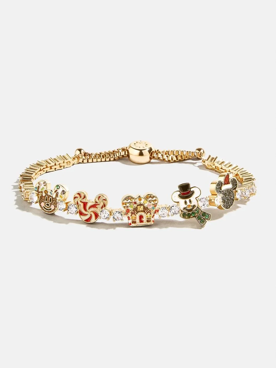 Mickey Holiday Tennis Bracelet
