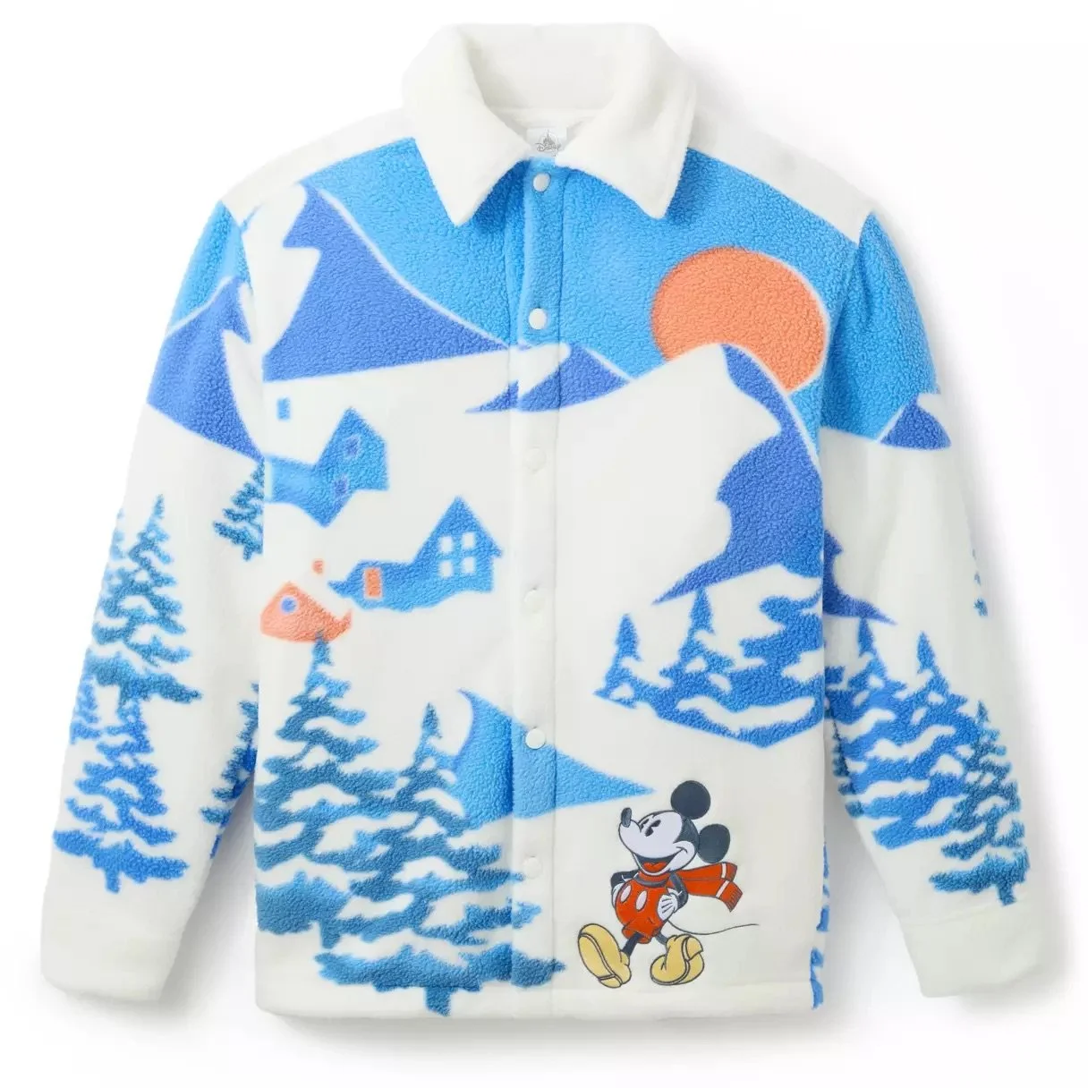Mickey & Friends Winter Scenic Polar Fleece Shacket