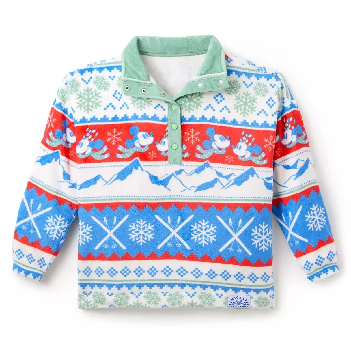 Mickey Winter Scenic Fleece Pullover