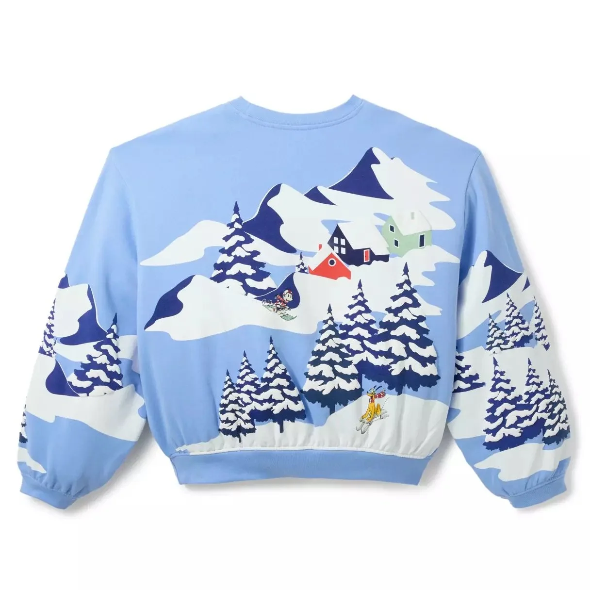 Mickey Winter Scenic Pullover Sweatshirt