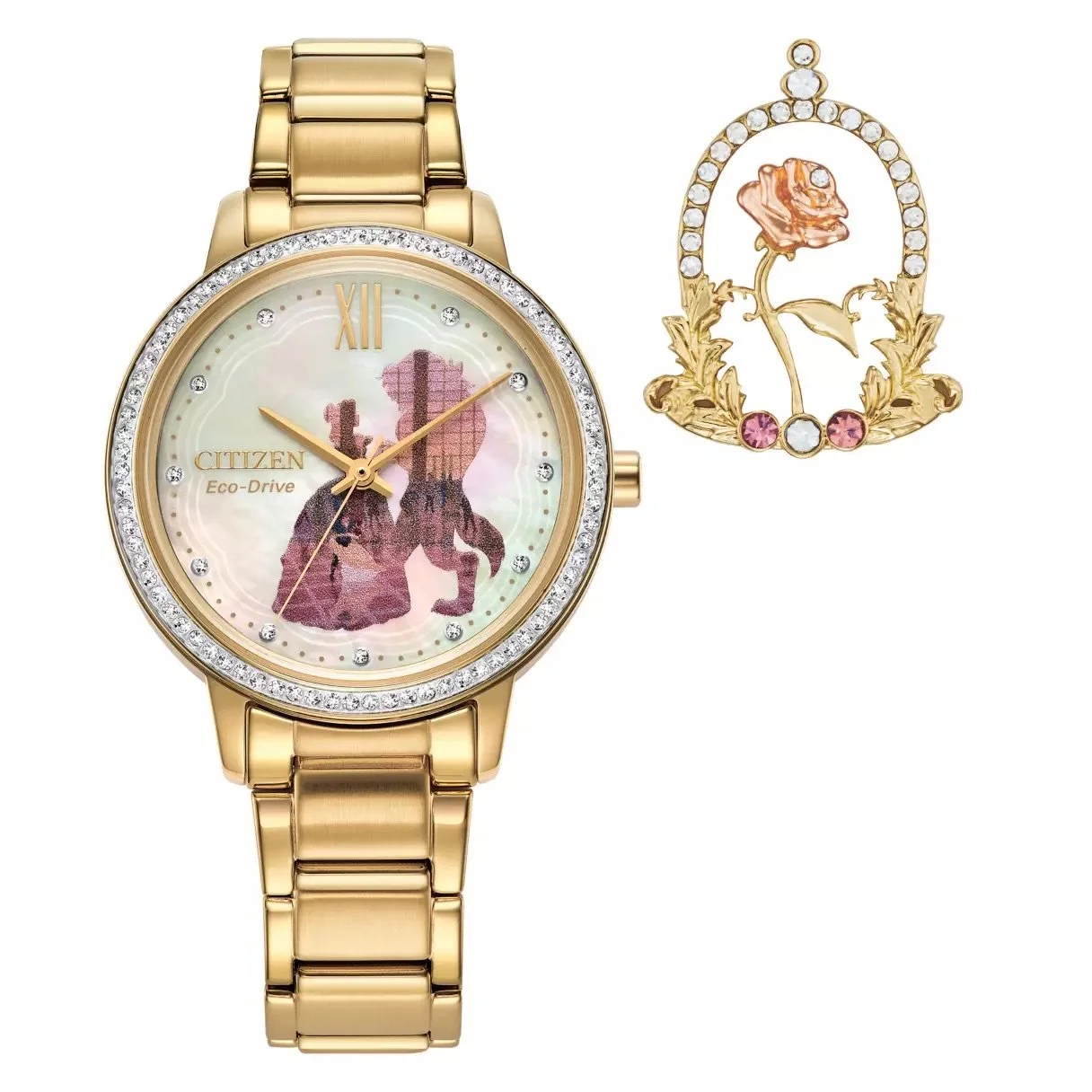 Beauty and the Beast Watch & Pin Set