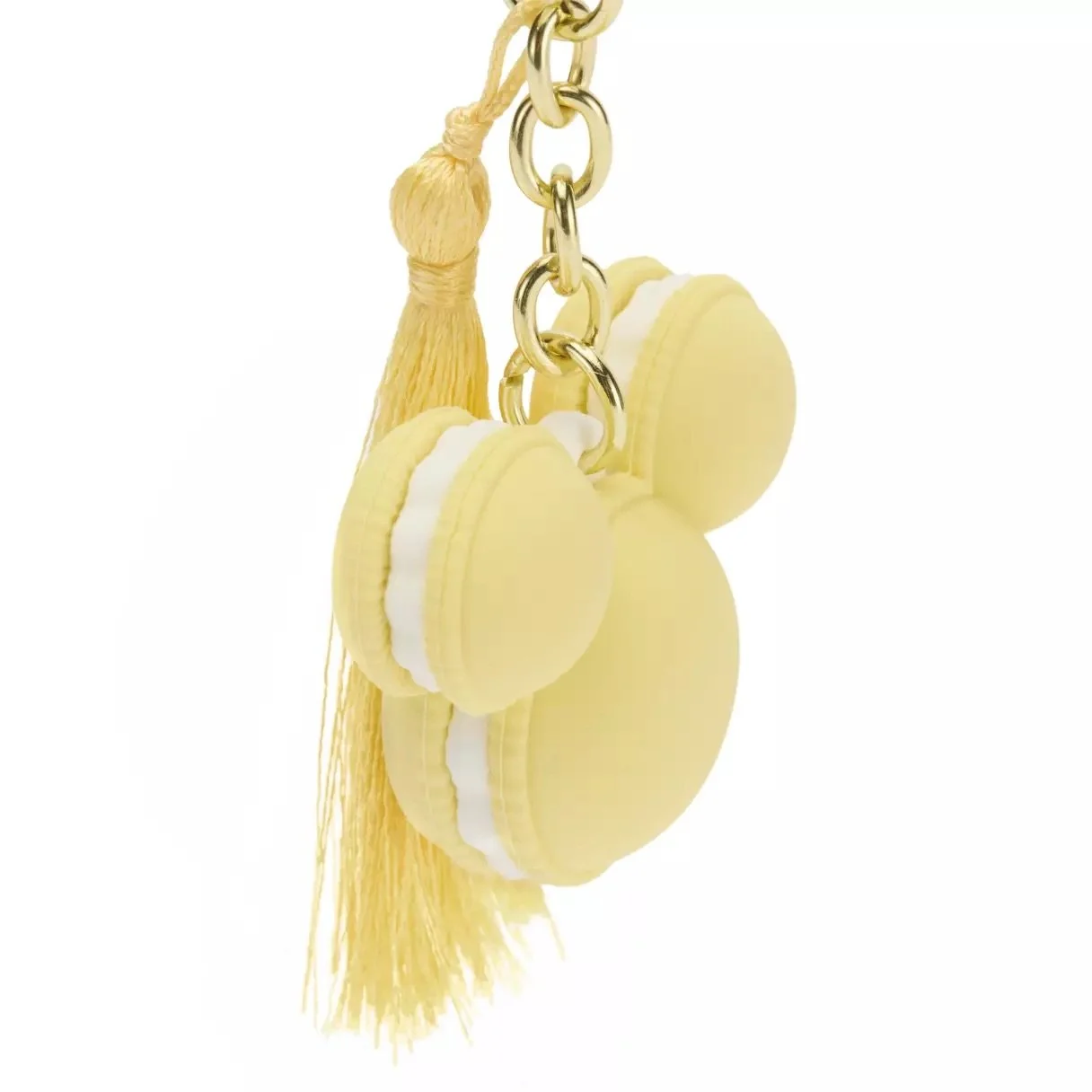 Mickey Icon Yellow Macaron Keychain