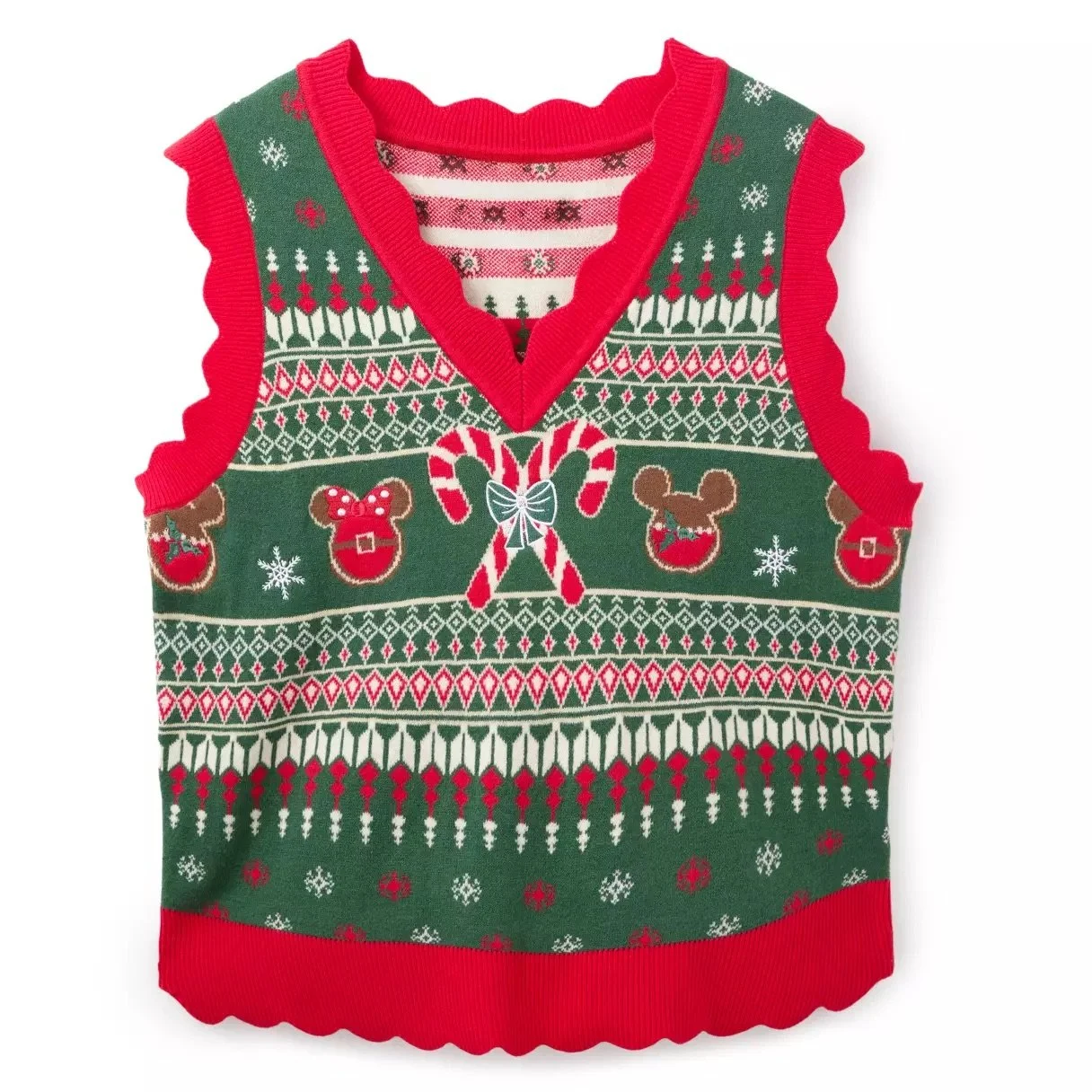 Mickey &amp; Minnie Icon Fair Isle Sweater Vest