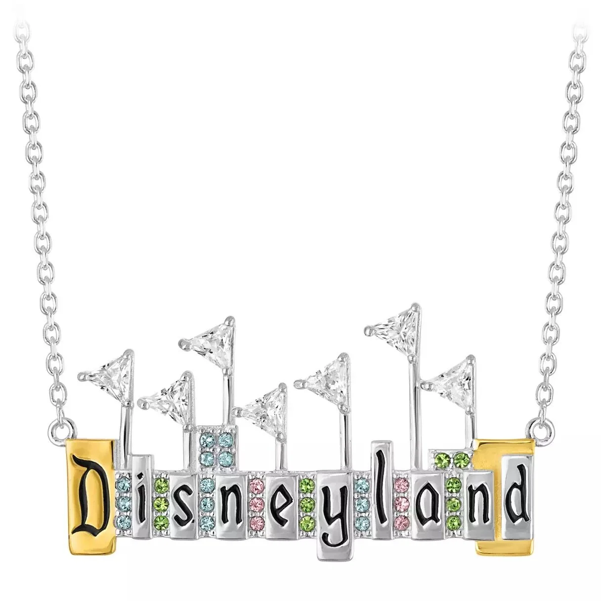 Disneyland Marquee Pendant Necklace