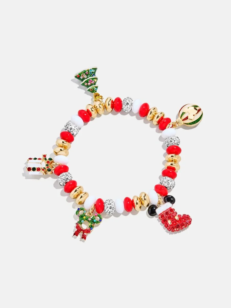 Mickey Christmas Charm Bracelet