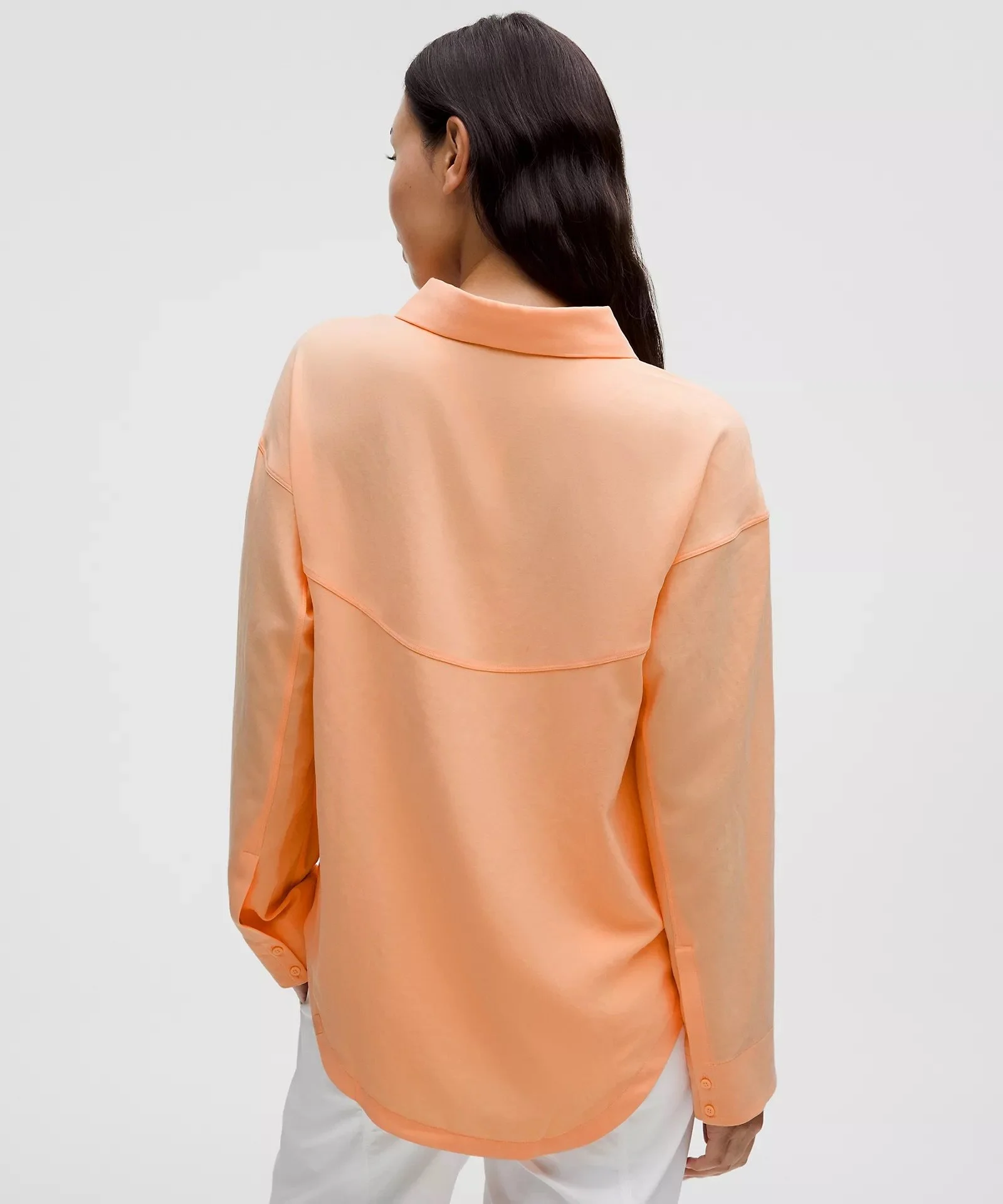 Long Button-Front Shirt