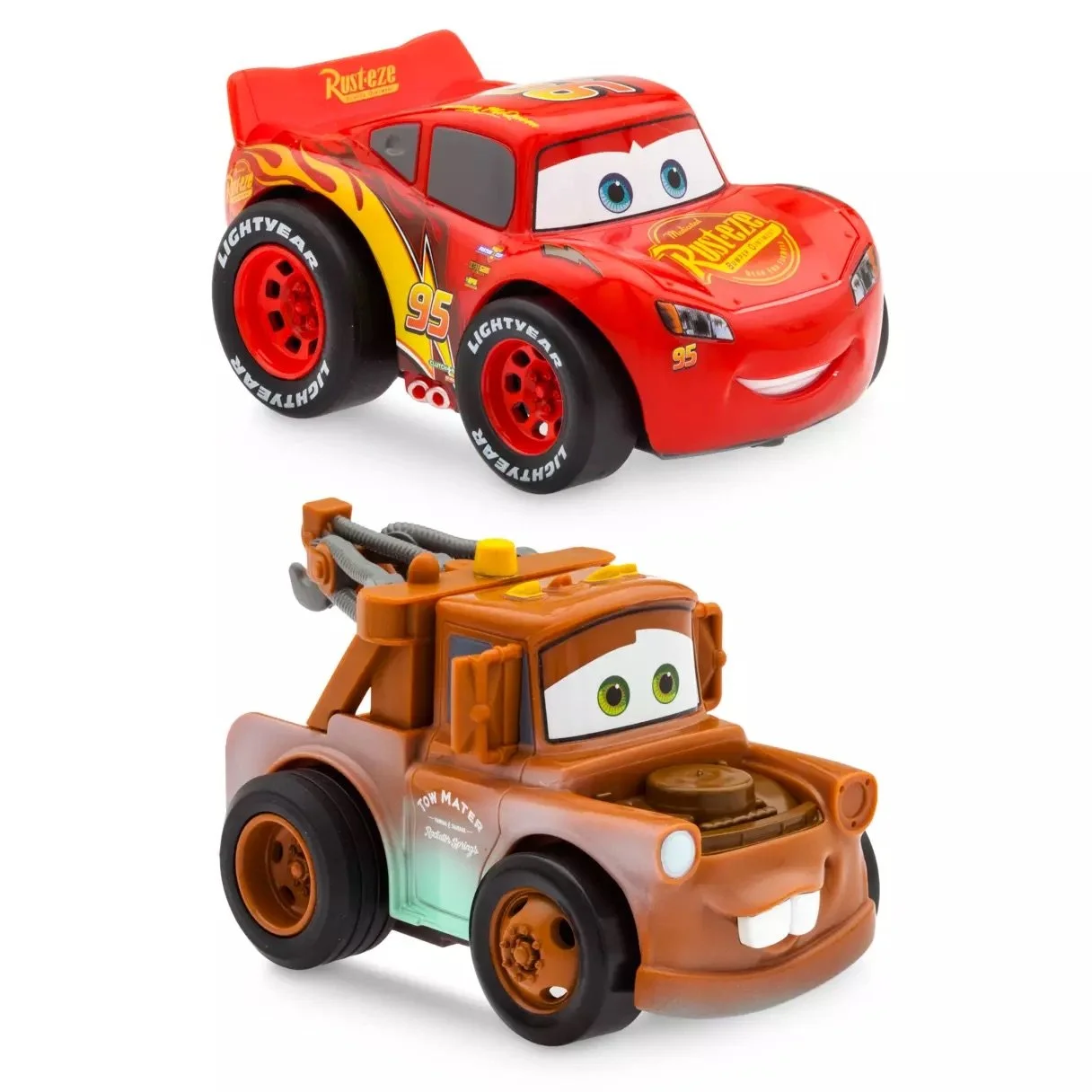Lightning McQueen &amp; Tow Mater Pullback Stunt Vehicles Set