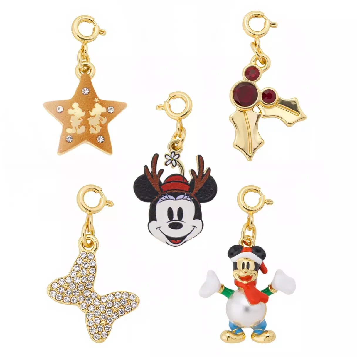 Mickey &amp; Minnie Holiday Advent Calendar Jewelry Gift Set