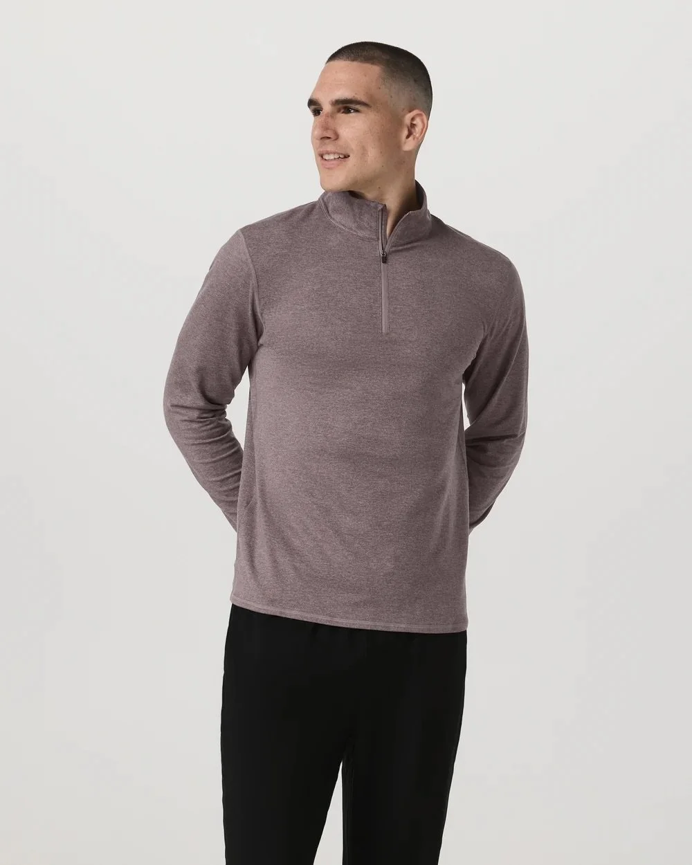 Ponto Half Zip Mock Neck