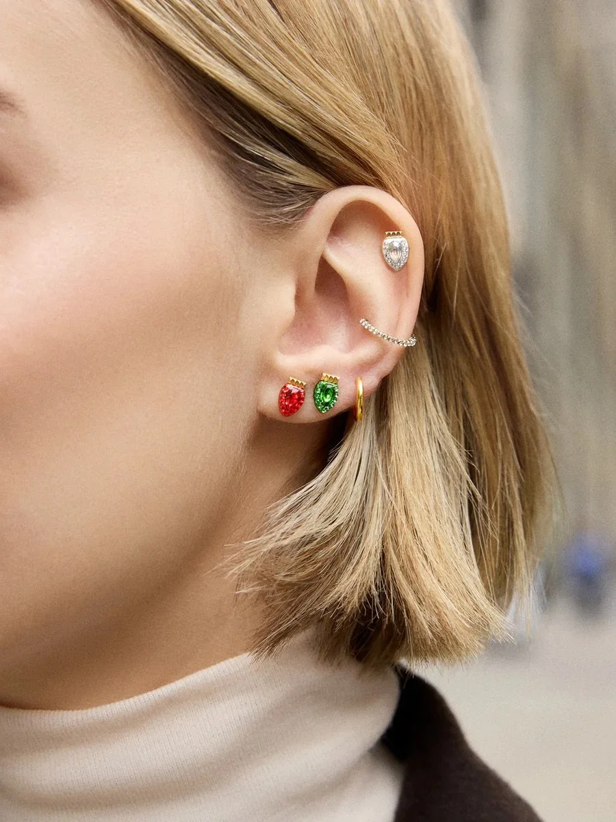 Merry &amp; Bright Holiday Earring Set - Classic Christmas Lights