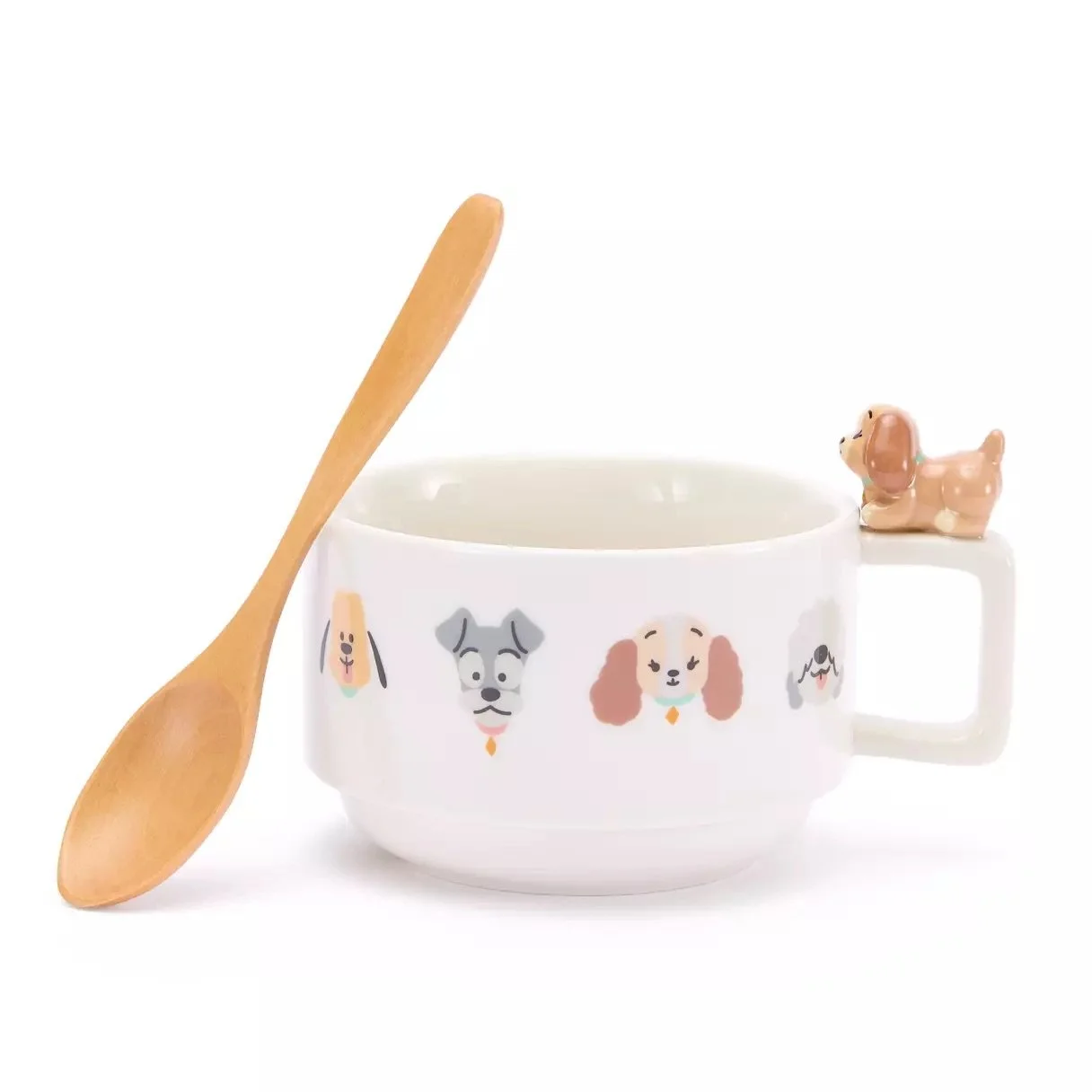 Disney Dogs Soup Mug and Wooden Spoon Set