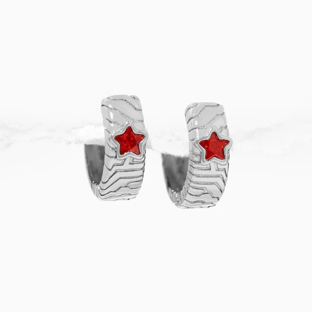 Winter&nbsp;Soldier&nbsp;Hoops - Silver