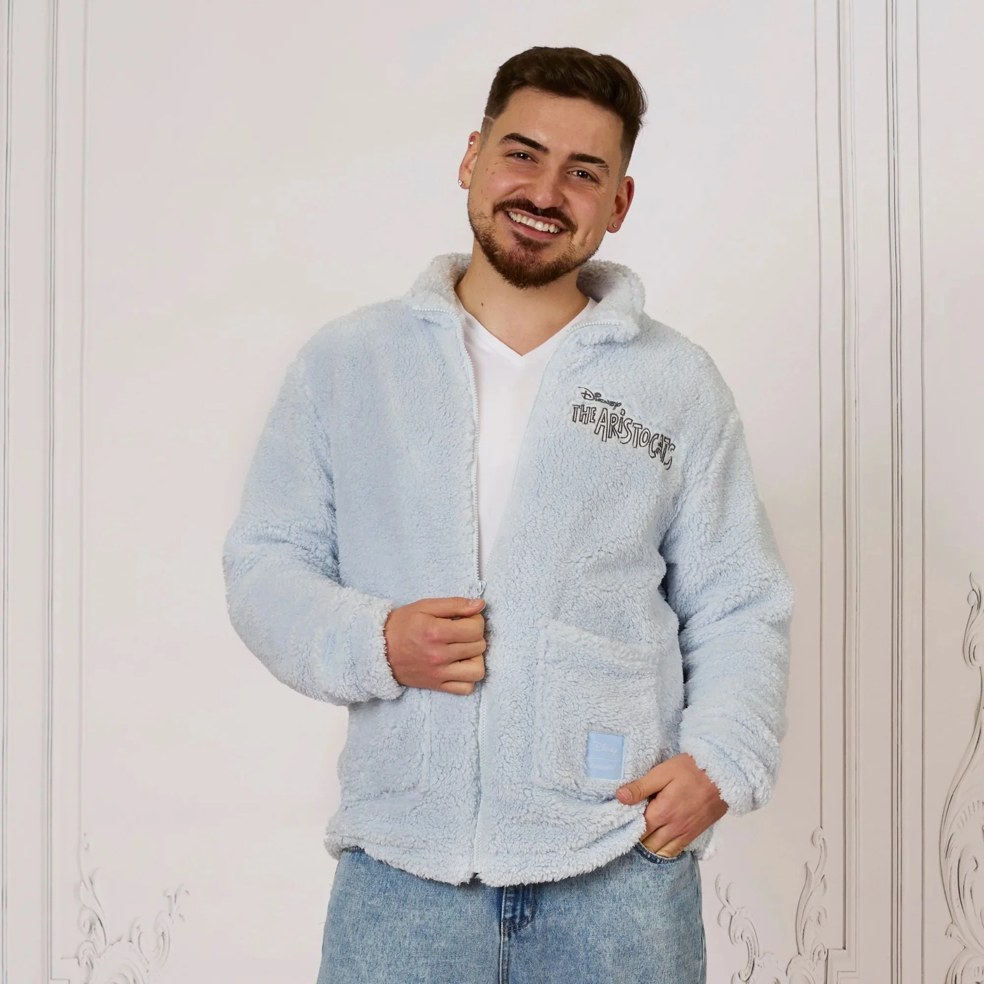 The Aristocats Embroidered Sherpa Jacket