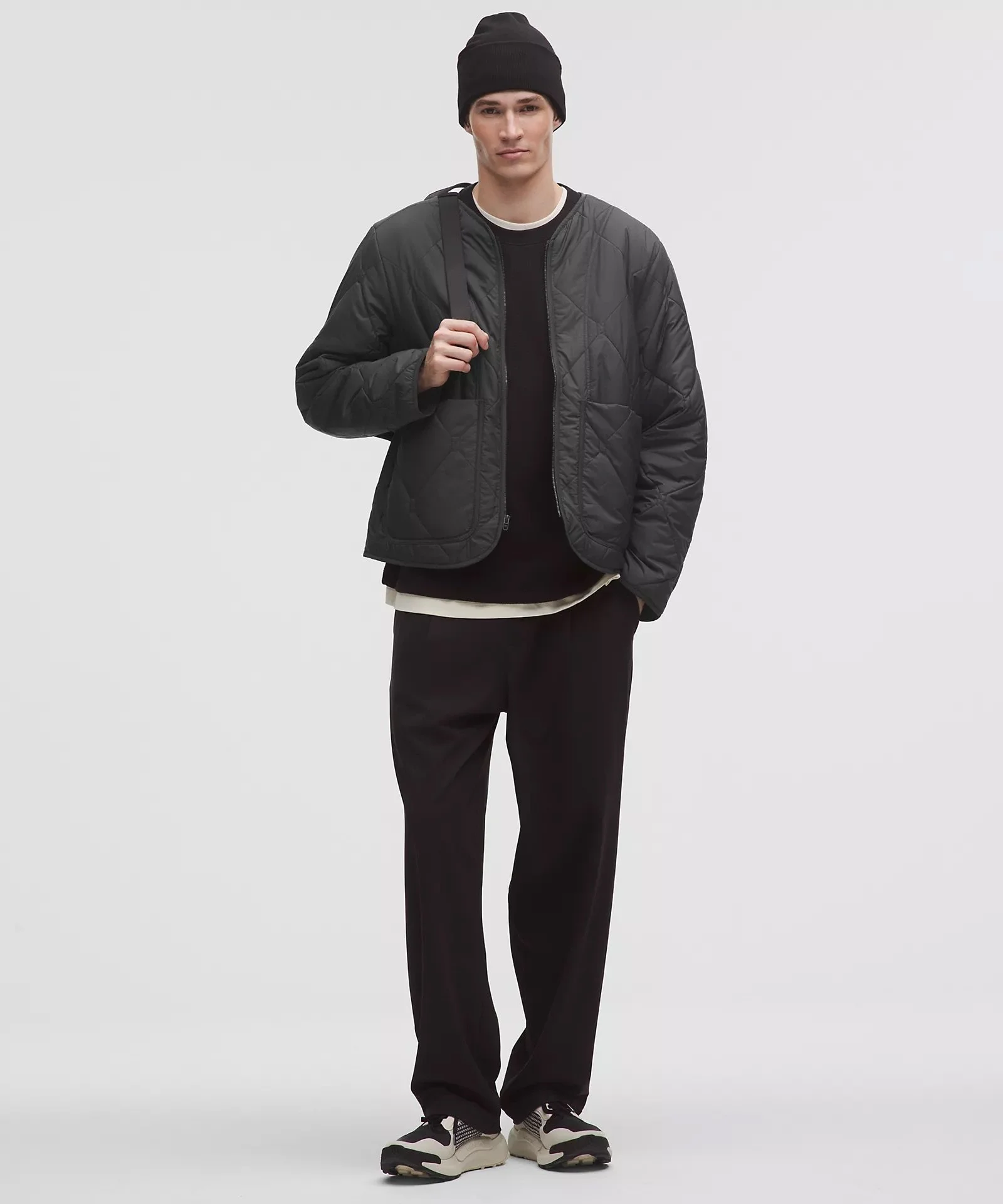 Diamond-Quilted Liner Jacket