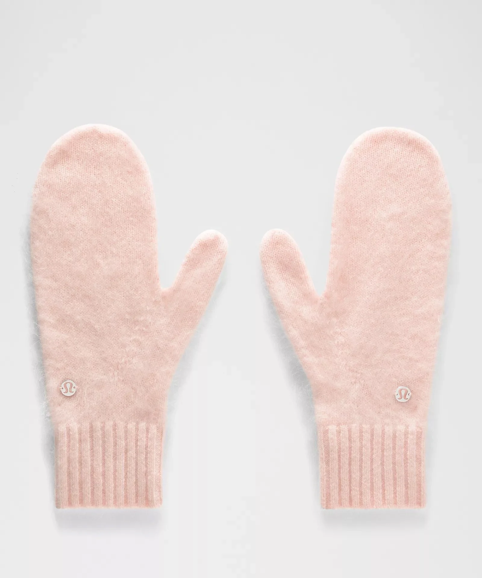Fuzzy Cashmere Mittens - Butter Pink