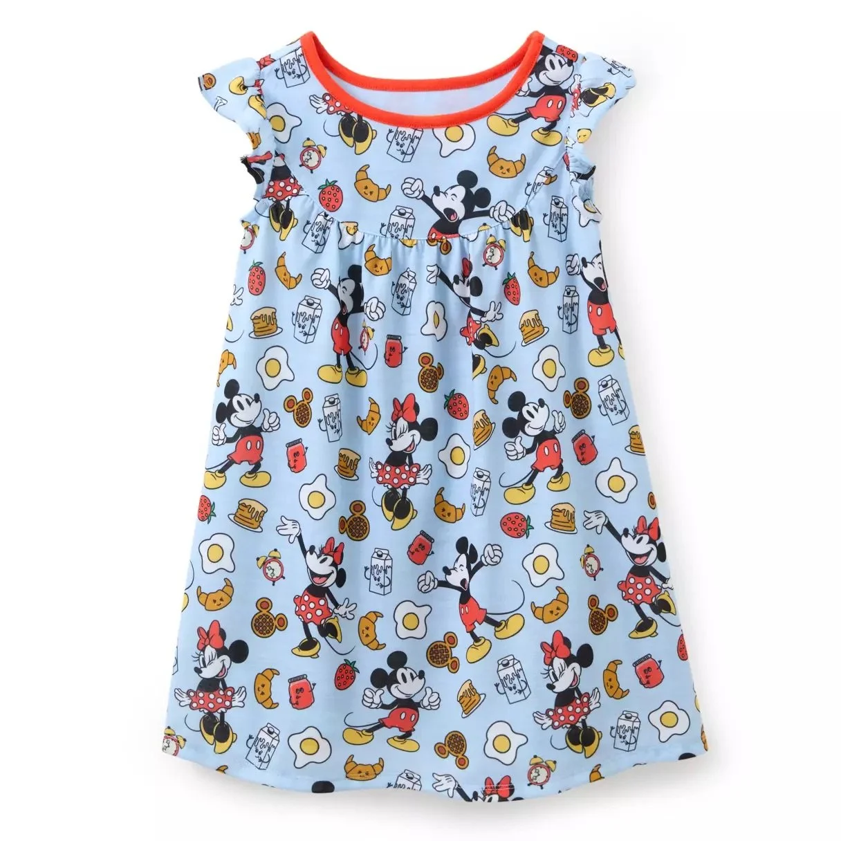 Kids Mickey &amp; Minnie Breakfast Nightshirt