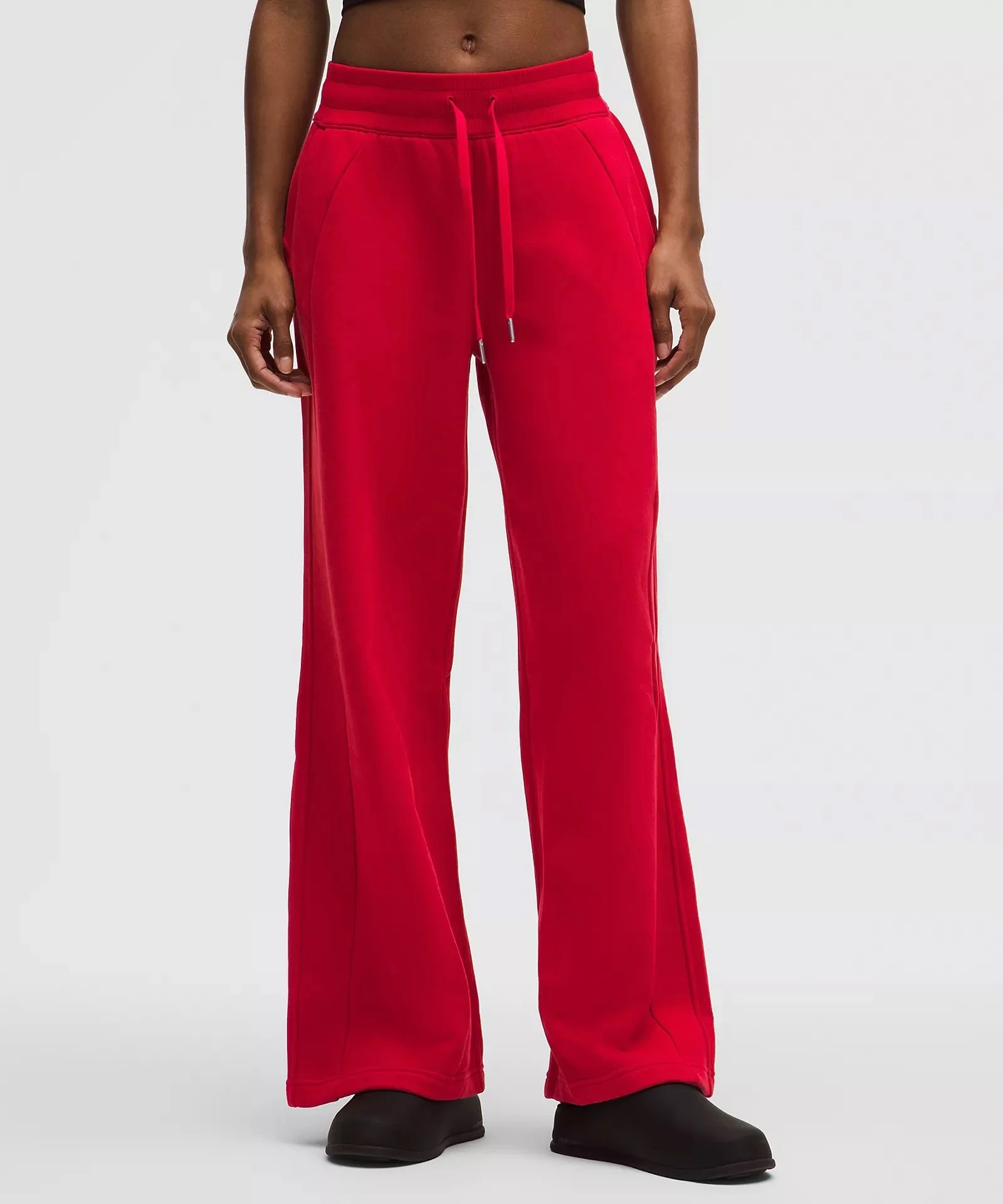 Scuba Mid-Rise Wide-Leg Pant
