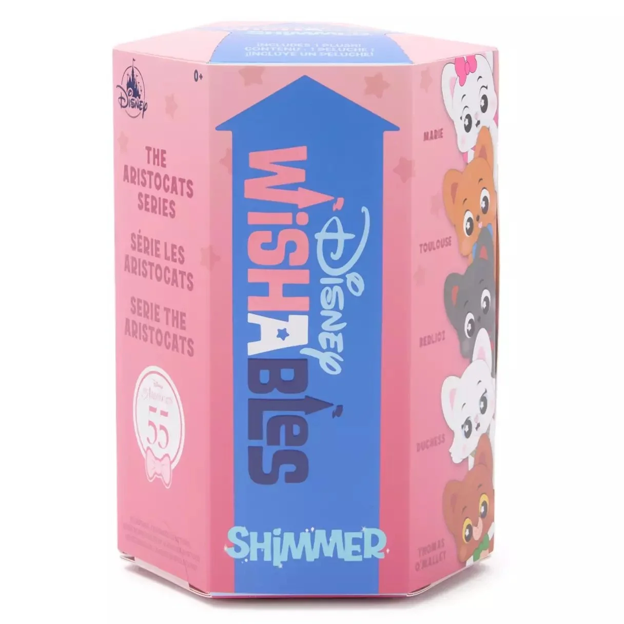 The Aristocats 55th Anniversary Disney Wishables Shimmer Mystery Plush Blind Pack