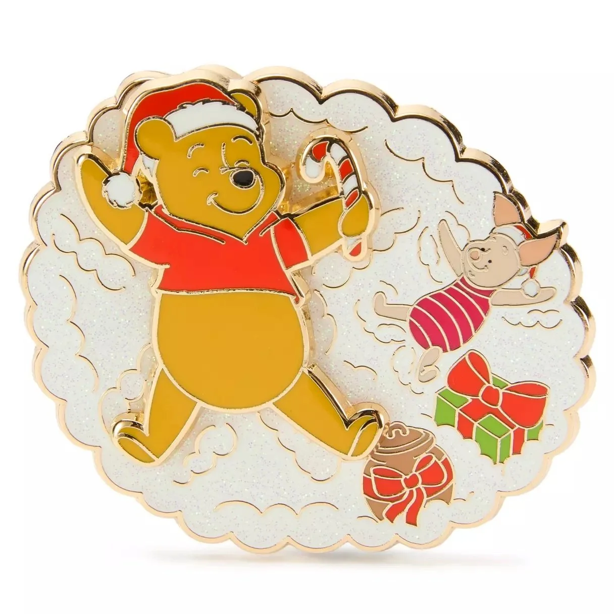 Pooh &amp; Piglet Holiday Pin 2025