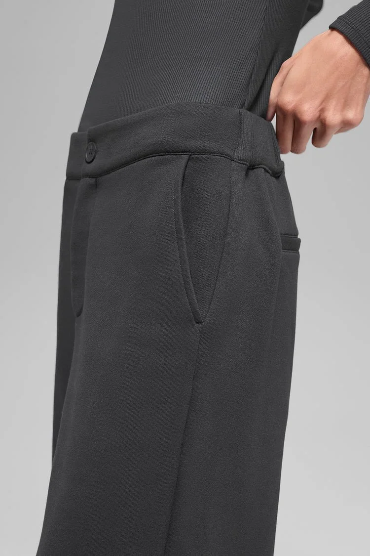 High-Waist Sweatpant Trouser