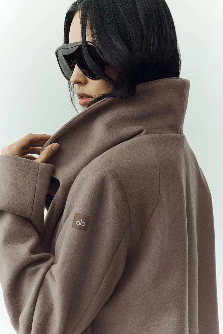 Wool Blend Nightfall Long Coat Alo Yoga Alpine Cocoa Collection December 2025 2.jpeg