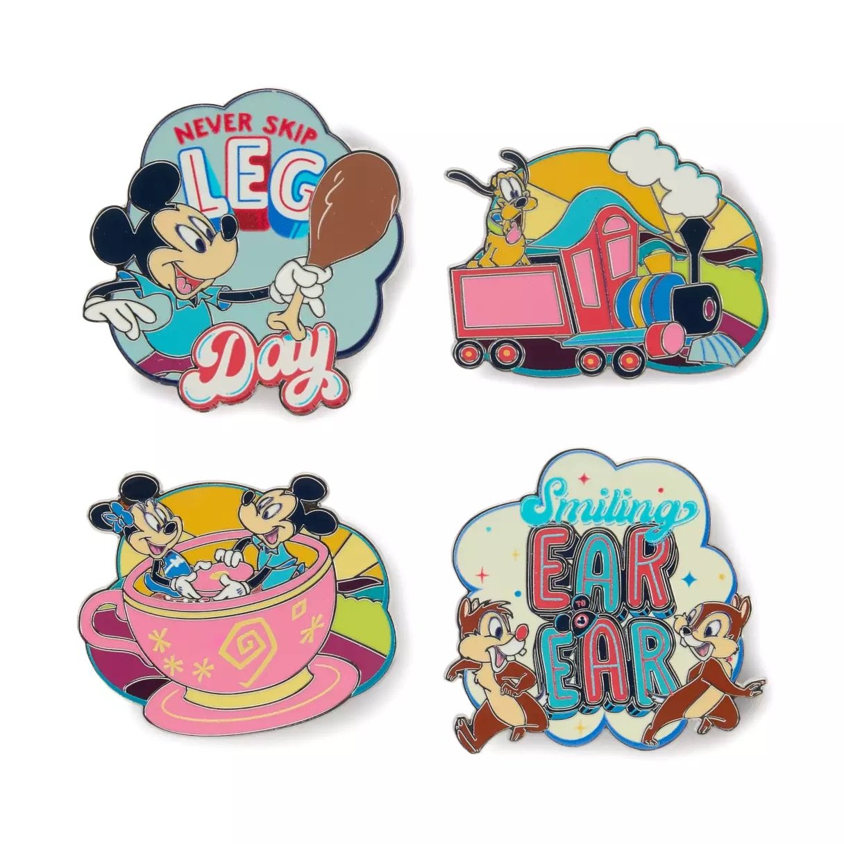 Mickey &amp; Friends "Best Day Ever" Pin Set