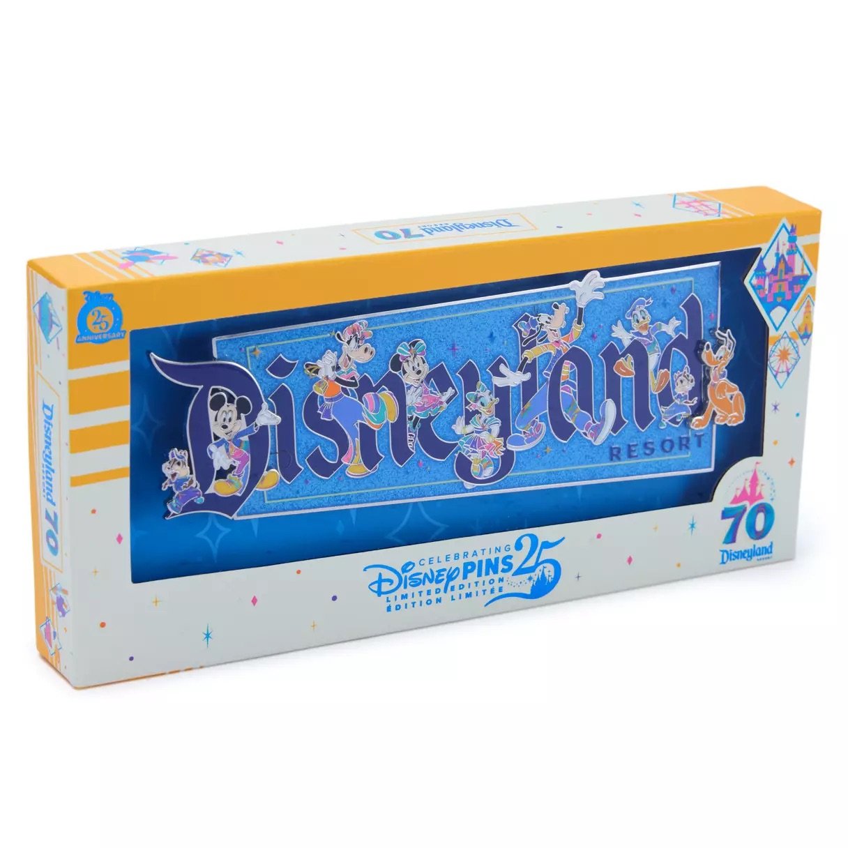 Mickey &amp; Friends Disneyland Logo Jumbo Pin