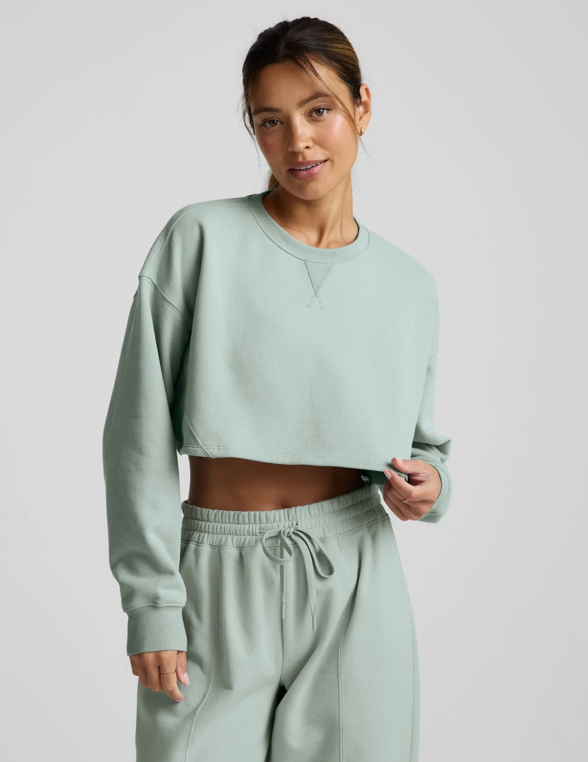 LuxeFleece Cropped Sweatshirt