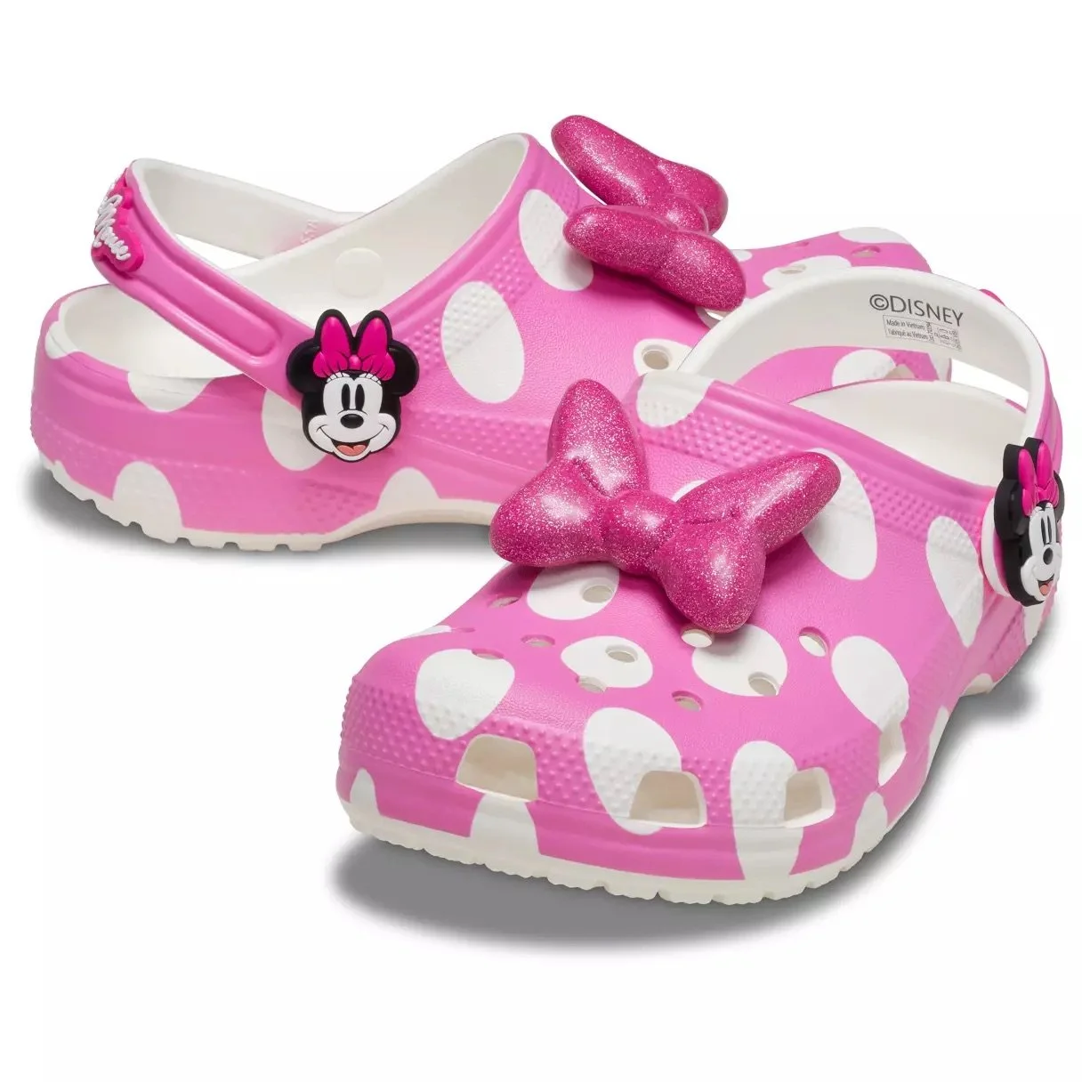 Kids Minnie Pink Crocs Clogs