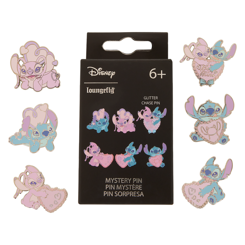 Stitch &amp; Angel Be Mine Mystery Box Pin