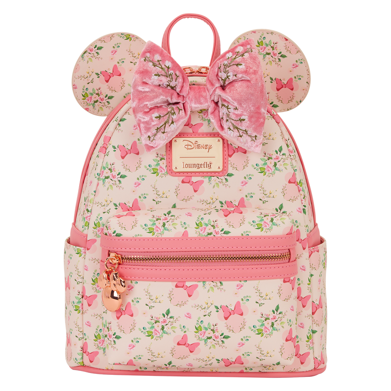 Minnie Mouse Floral All-Over Print Mini Backpack
