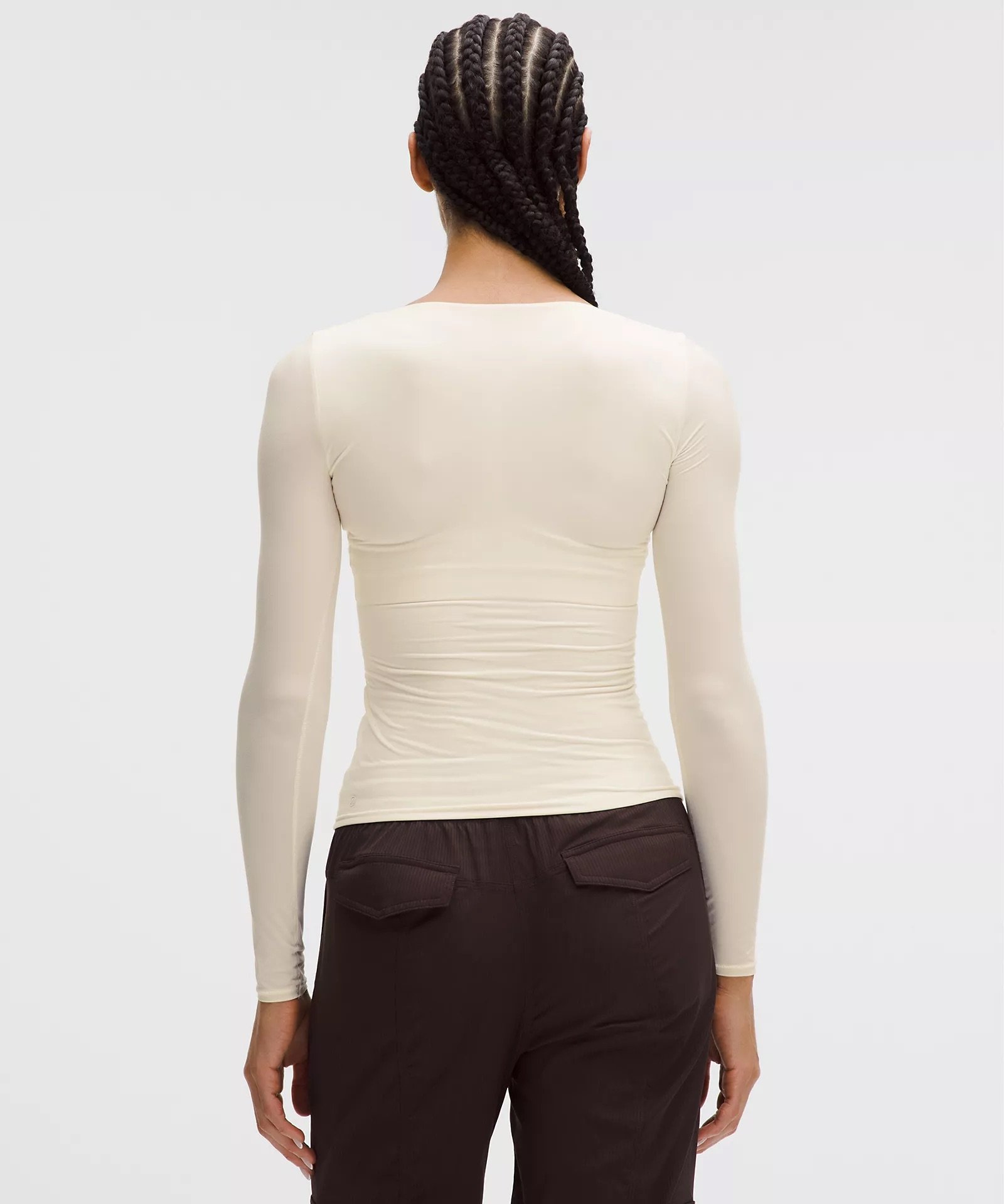 Wundermost Ultra-Soft Nulu Square-Neck Long-Sleeve Shirt