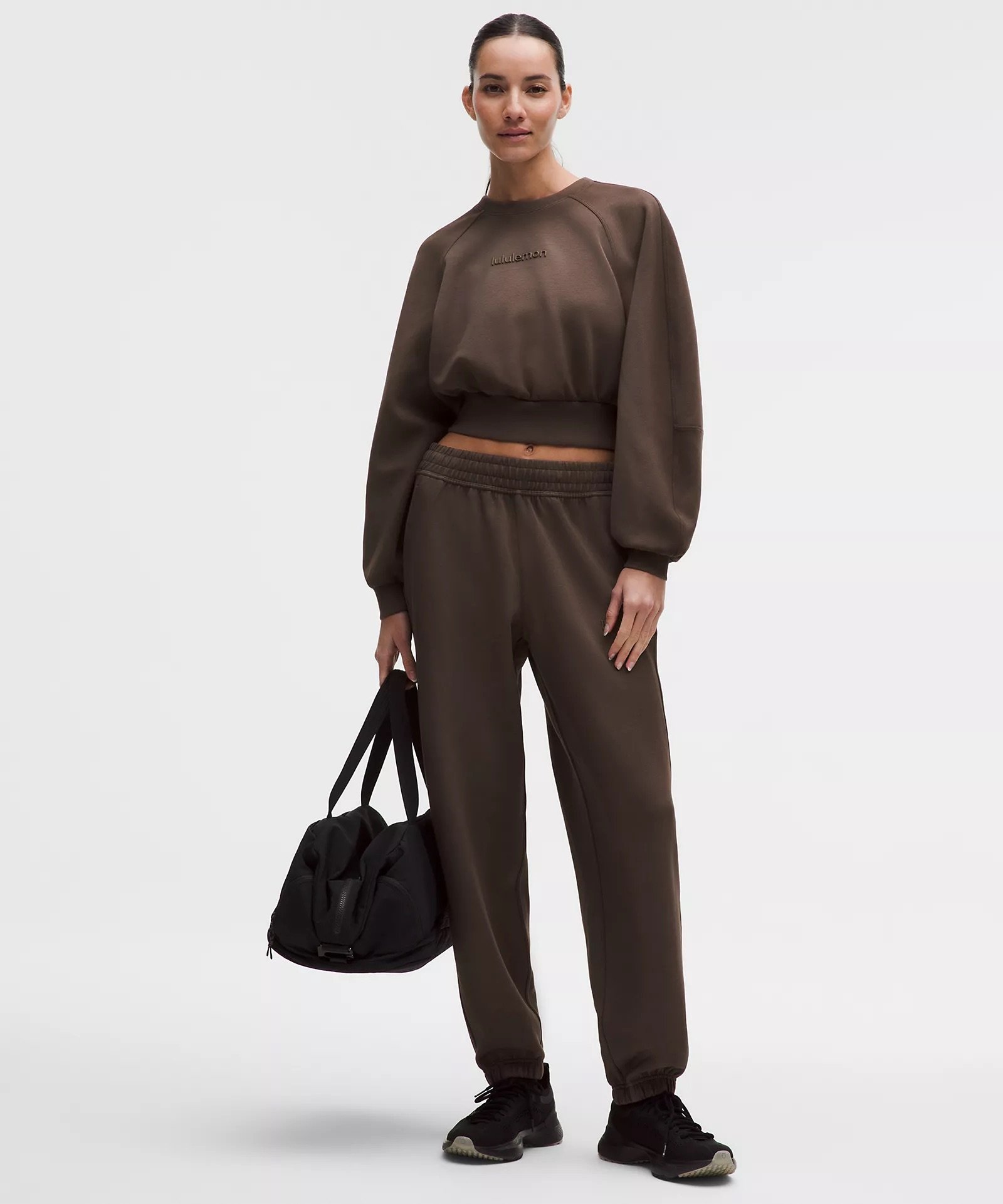 Smooth Spacer Cropped Pullover Wash