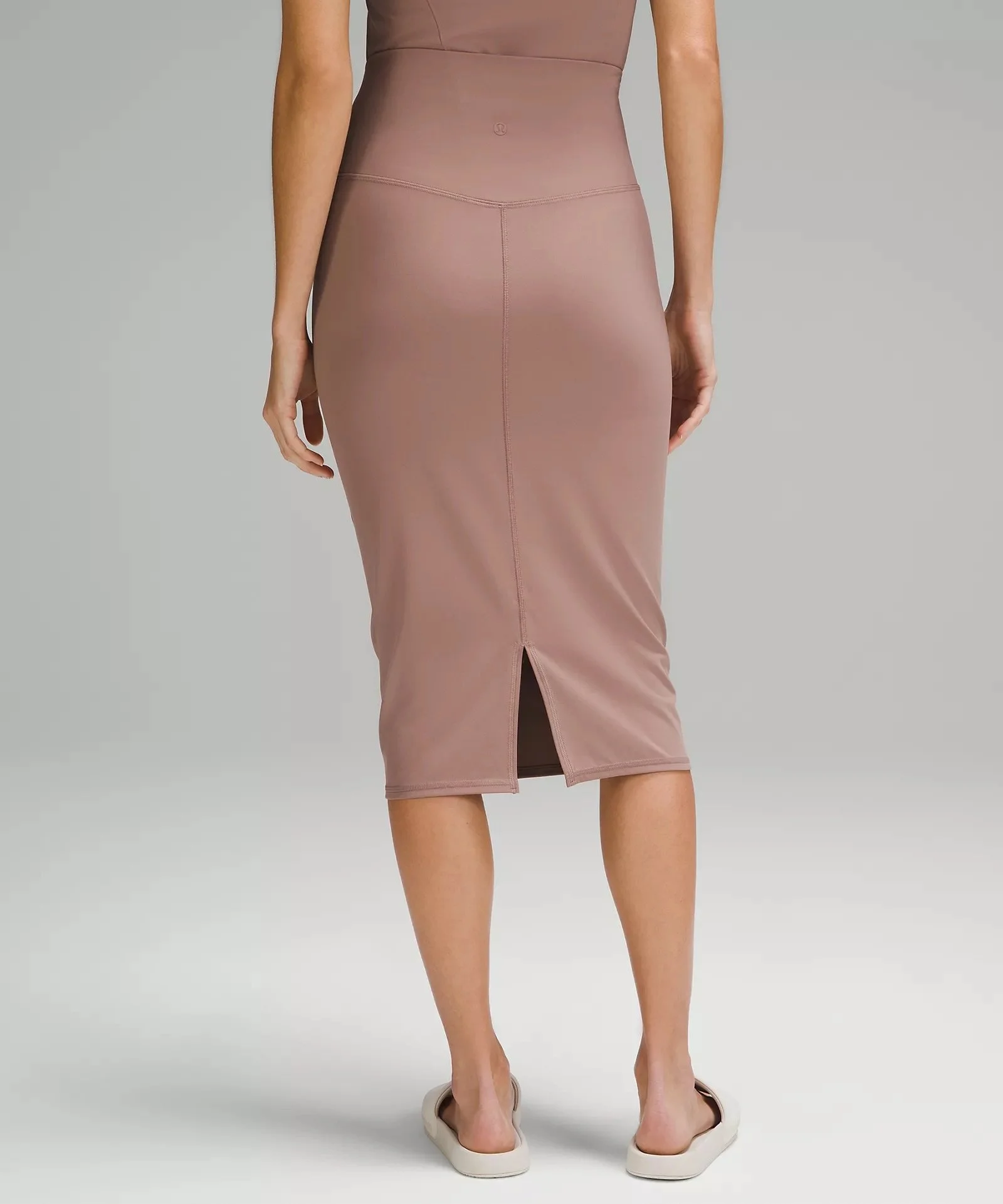 Nulu Slim-Fit High-Rise Midi Skirt