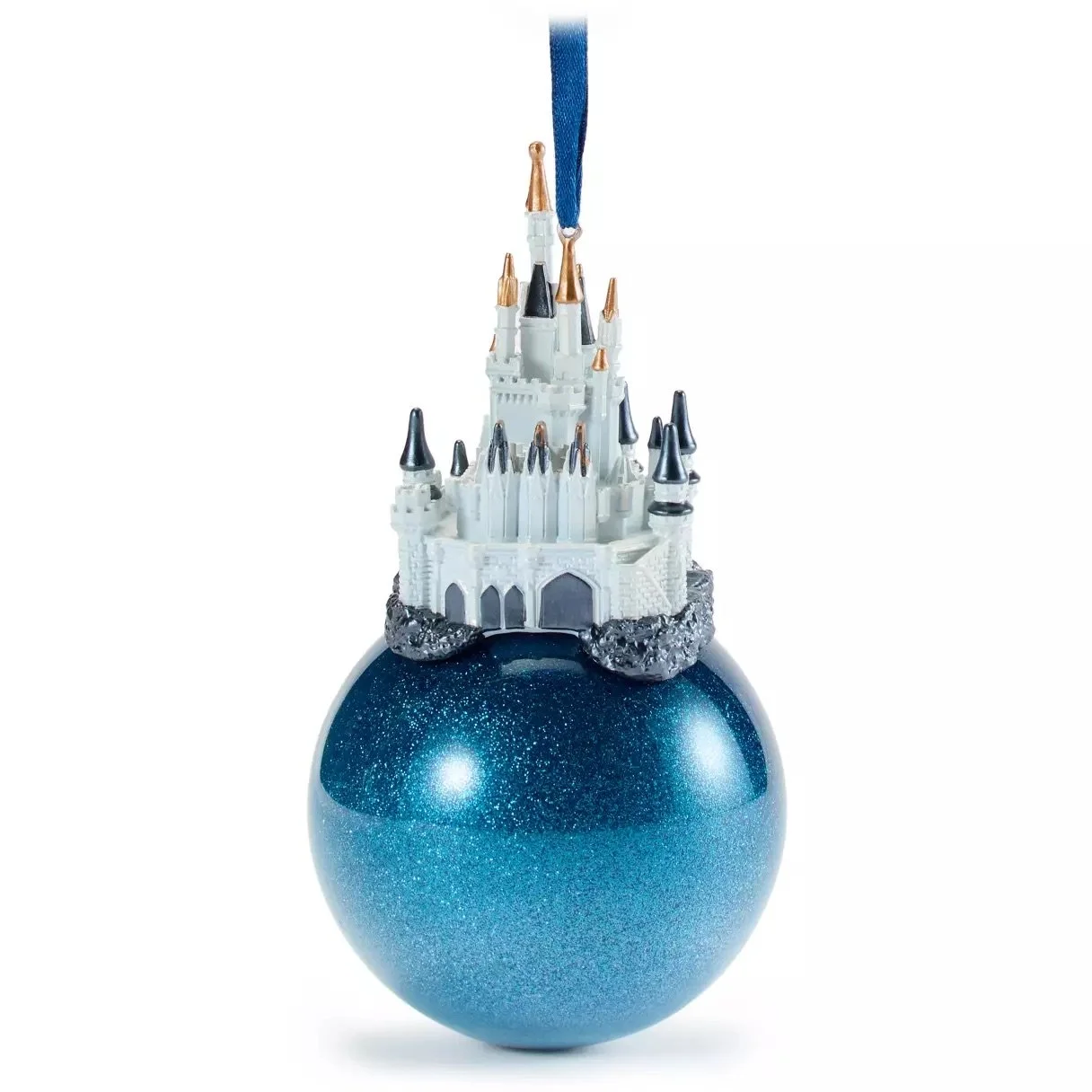 Cinderella Castle Glass Ball Ornament